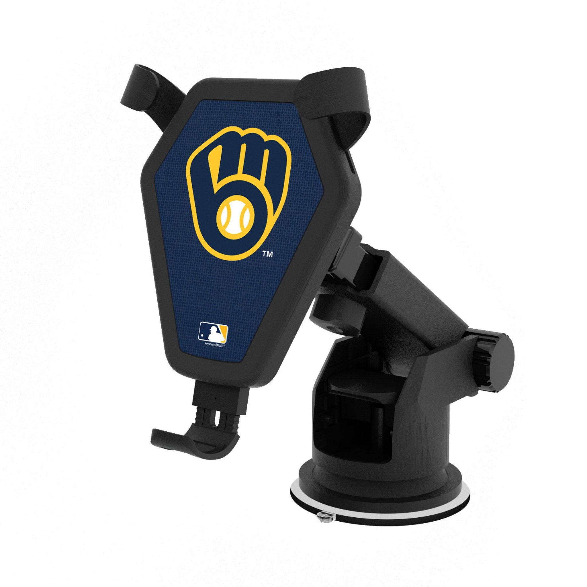 Milwaukee Brewers Solid Wireless Car Charger - Sports Gifts, Sports Memorabilia, Sports Collectibles, Fan Shop