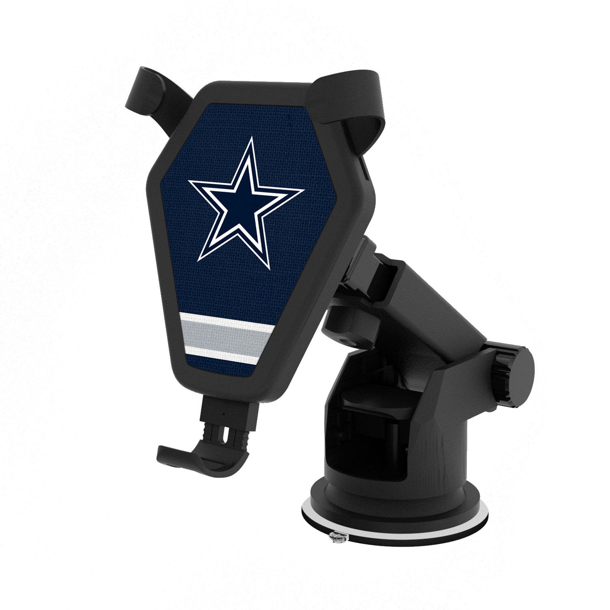 Dallas Cowboys Stripe Wireless Car Charger - Sports Gifts, Sports Memorabilia, Sports Collectibles, Fan Shop