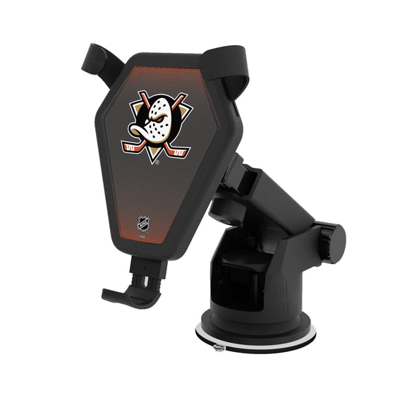 Anaheim Ducks Linen Wireless Car Charger - Sports Gifts, Sports Memorabilia, Sports Collectibles, Fan Shop