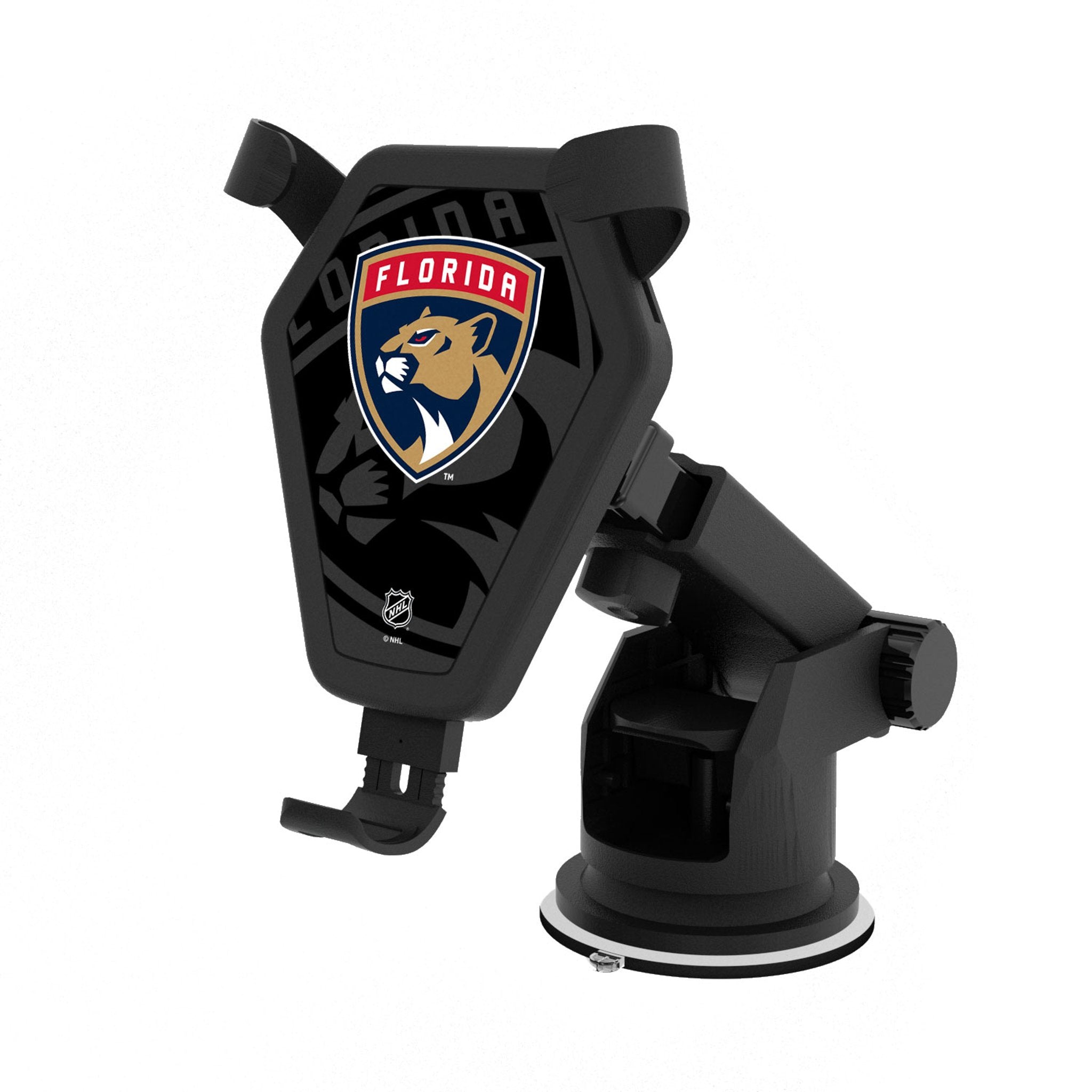 Florida Panthers Monocolor Tilt Wireless Car Charger - Sports Gifts, Sports Memorabilia, Sports Collectibles, Fan Shop