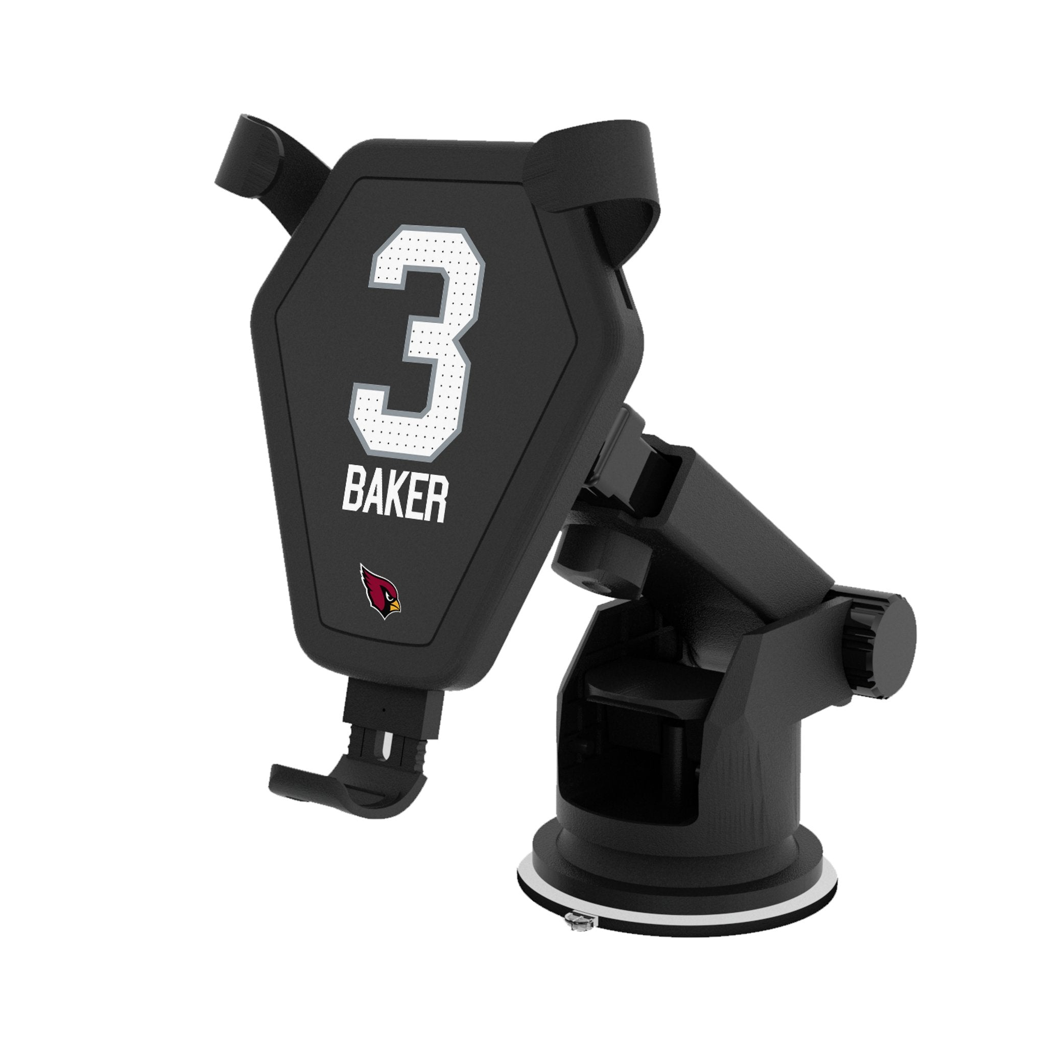 Budda Baker Arizona Cardinals 3 Ready Wireless Car Charger - Sports Gifts, Sports Memorabilia, Sports Collectibles, Fan Shop
