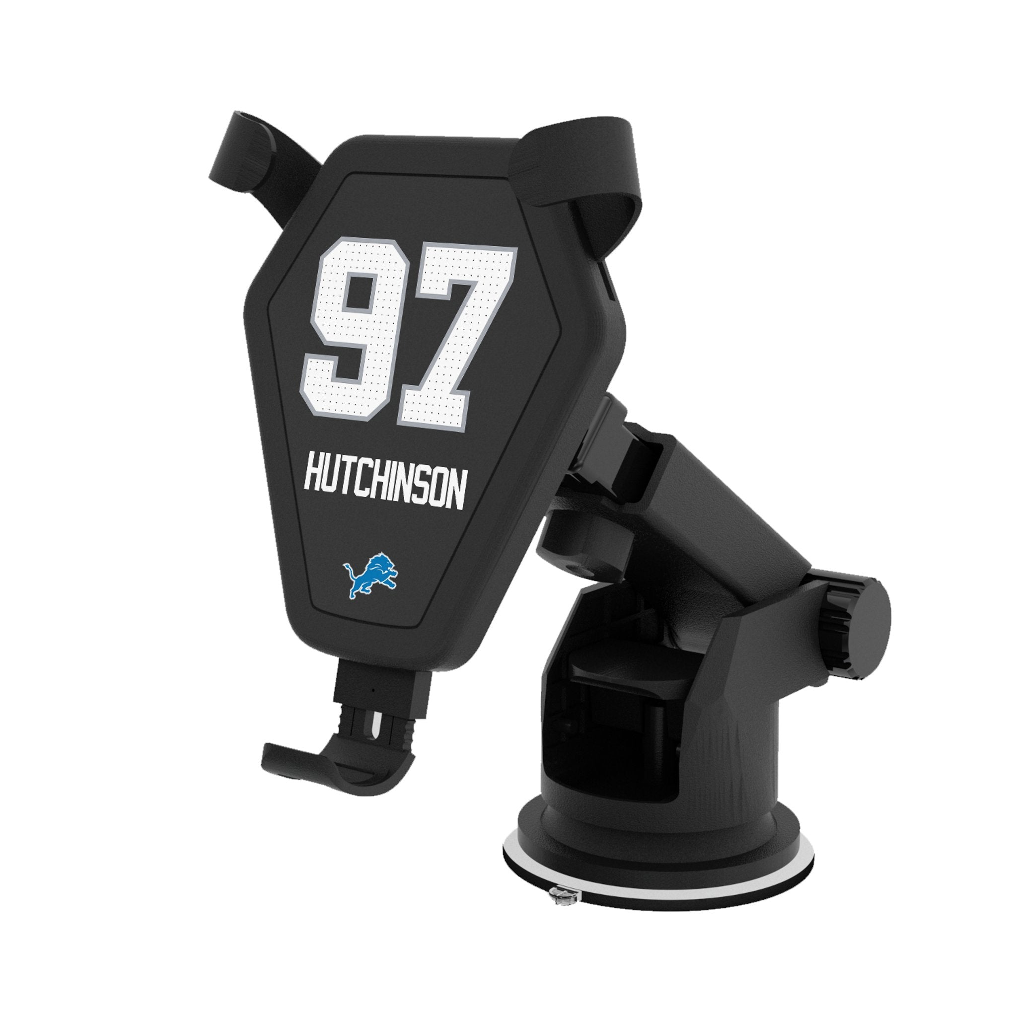 Aidan Hutchinson Detroit Lions 97 Ready Wireless Car Charger - Sports Gifts, Sports Memorabilia, Sports Collectibles, Fan Shop