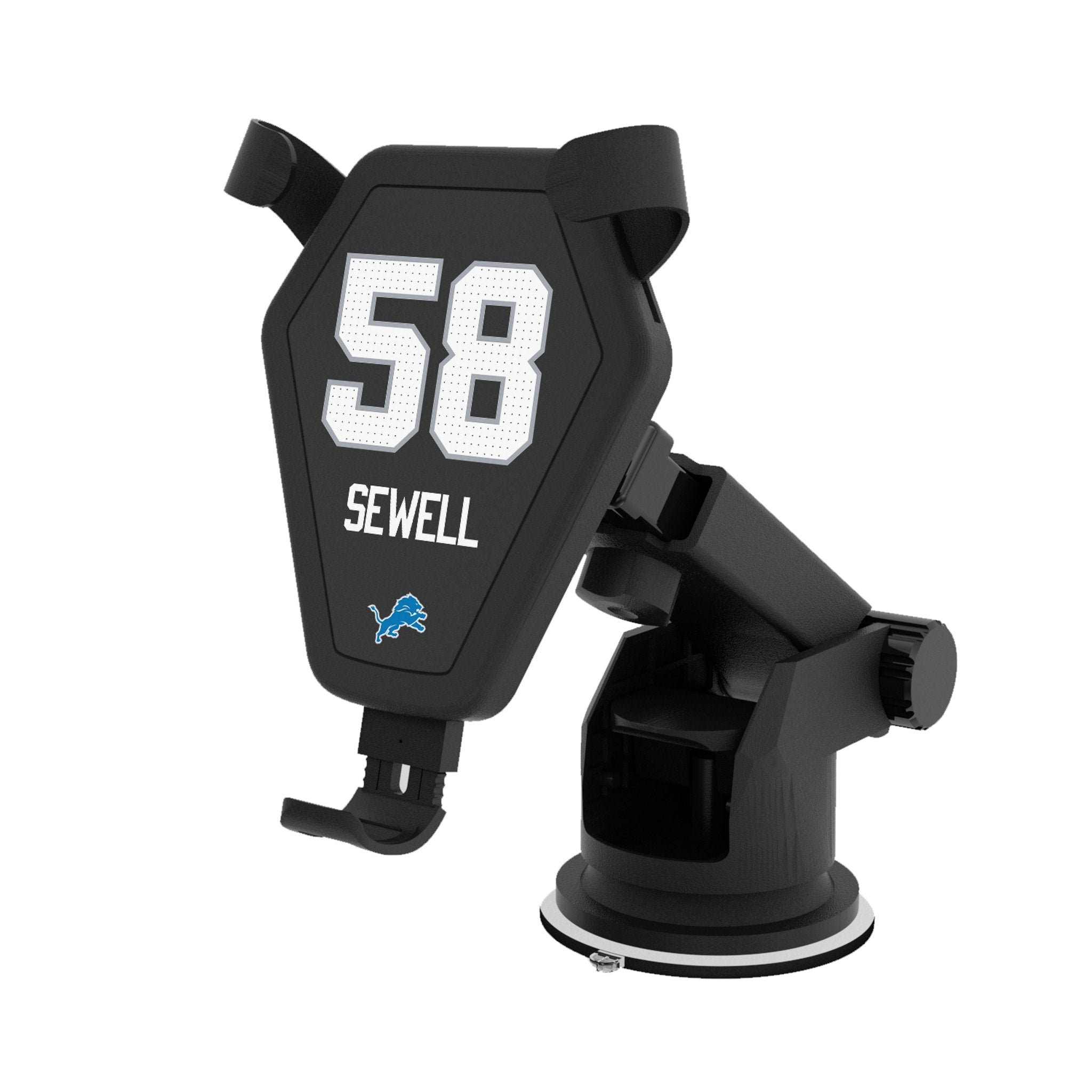Penei Sewell Detroit Lions 58 Ready Wireless Car Charger - Sports Gifts, Sports Memorabilia, Sports Collectibles, Fan Shop