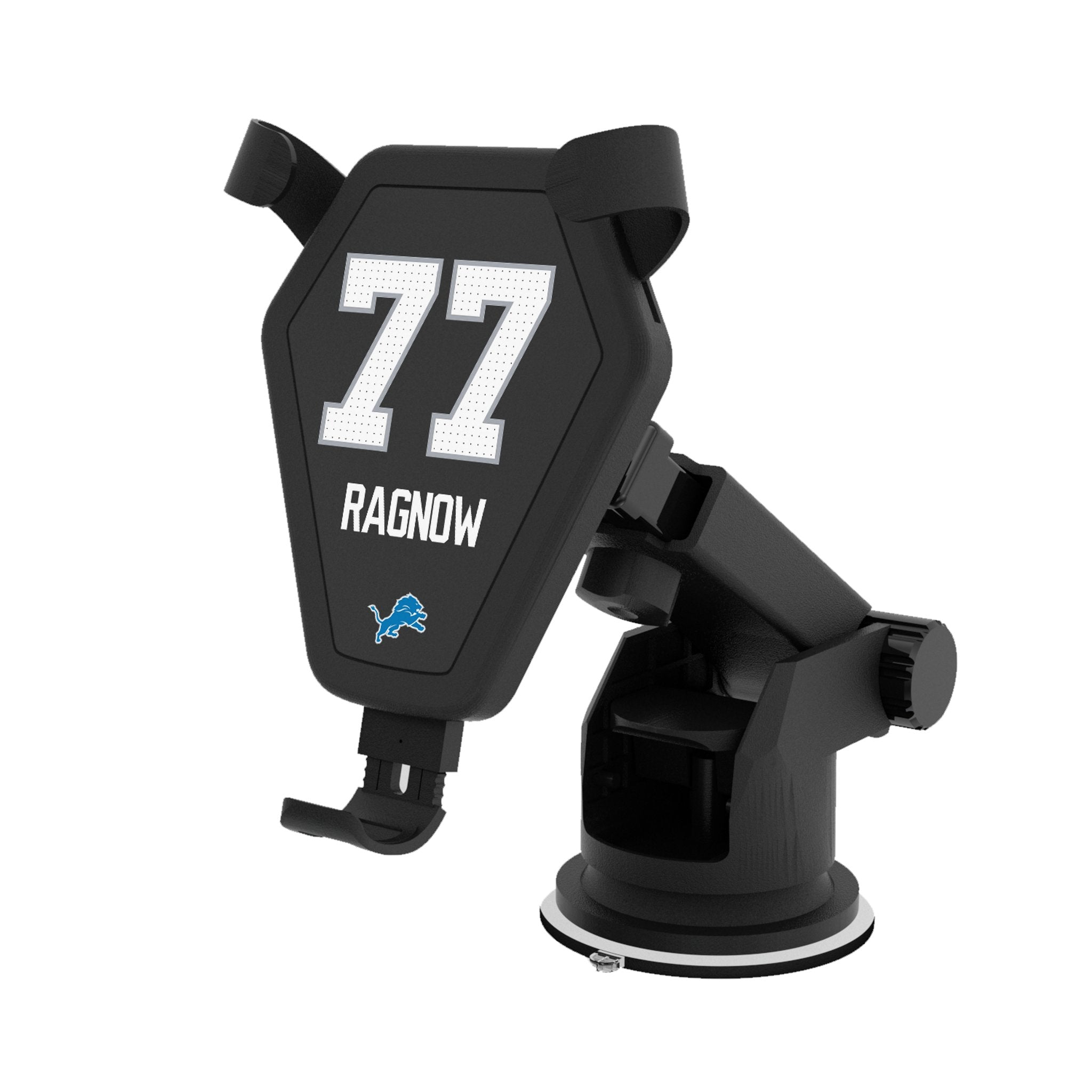 Frank Ragnow Detroit Lions 77 Ready Wireless Car Charger - Sports Gifts, Sports Memorabilia, Sports Collectibles, Fan Shop