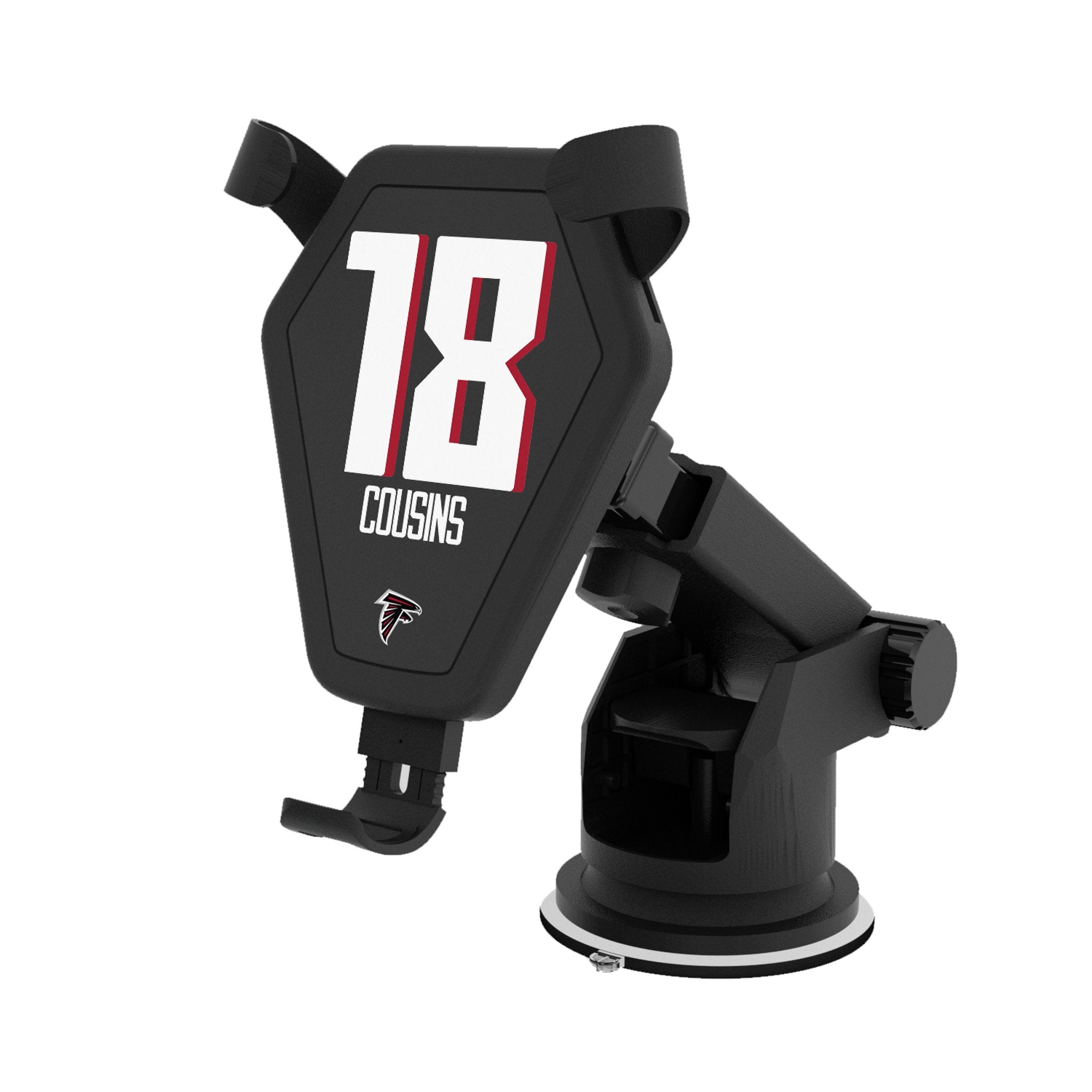 Kirk Cousins Atlanta Falcons 18 Ready Wireless Car Charger - Sports Gifts, Sports Memorabilia, Sports Collectibles, Fan Shop