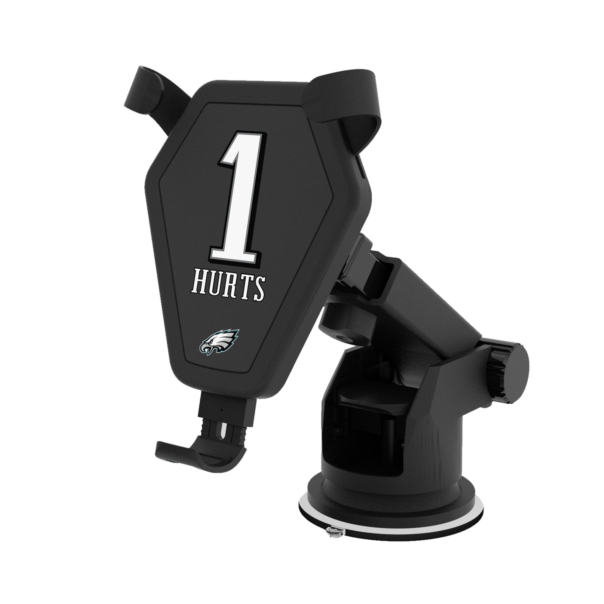 Jalen Hurts Philadelphia Eagles 1 Ready Wireless Car Charger - Sports Gifts, Sports Memorabilia, Sports Collectibles, Fan Shop