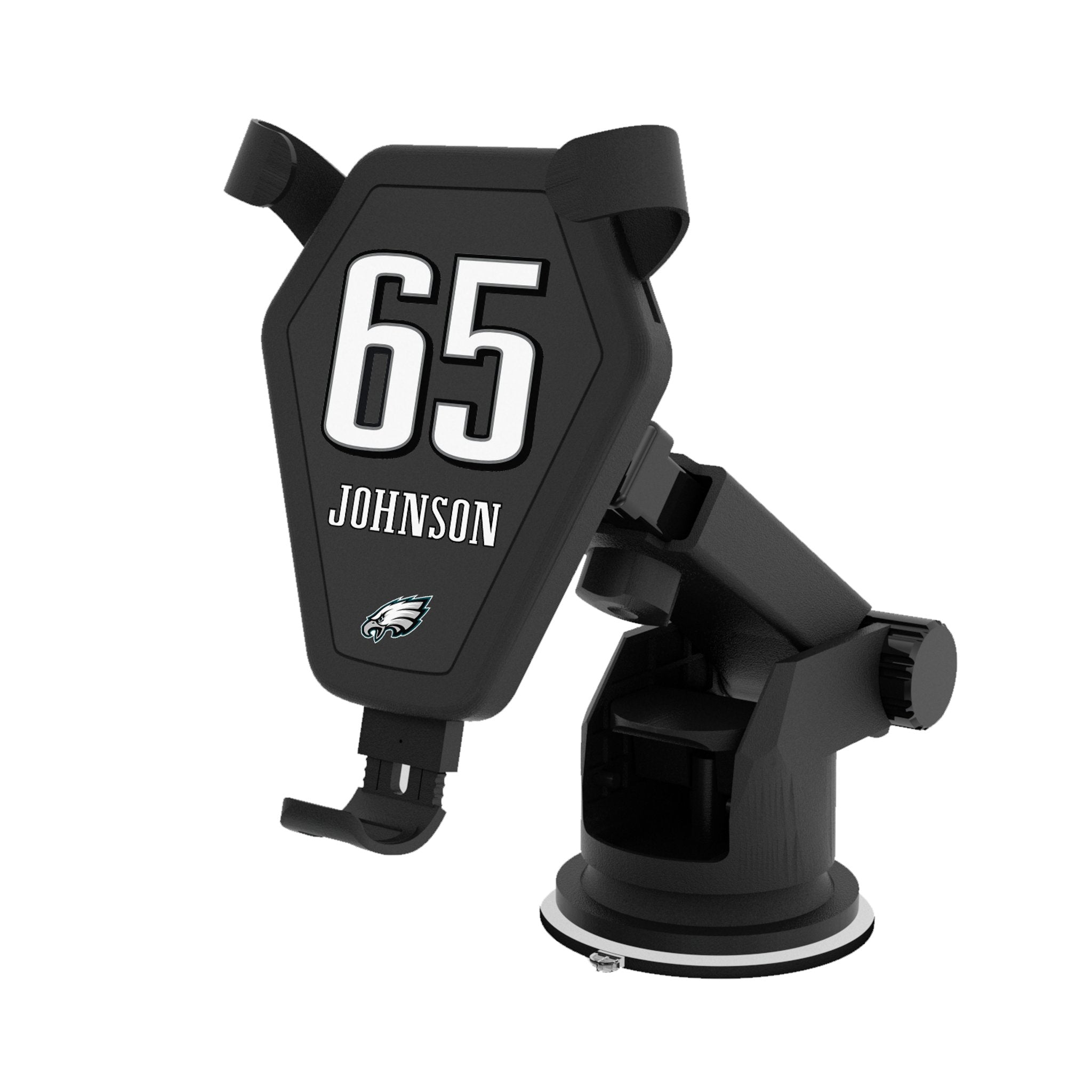 Lane Johnson Philadelphia Eagles 65 Ready Wireless Car Charger - Sports Gifts, Sports Memorabilia, Sports Collectibles, Fan Shop