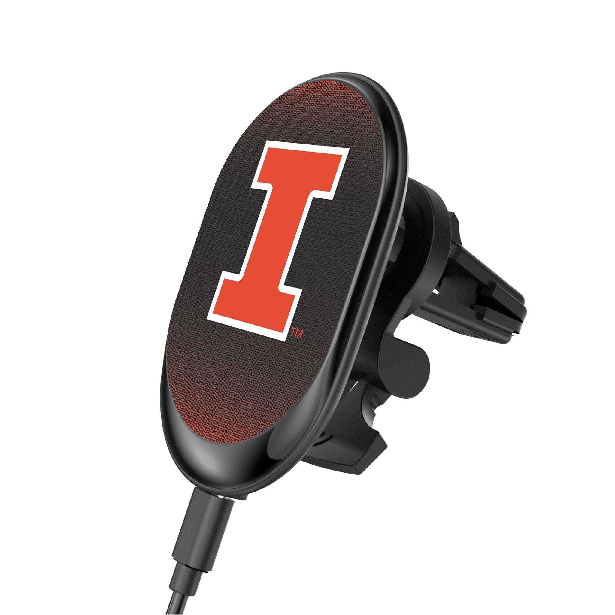 University of Illinois Fighting Illini Linen Wireless Mag Car Charger - Sports Gifts, Sports Memorabilia, Sports Collectibles, Fan Shop