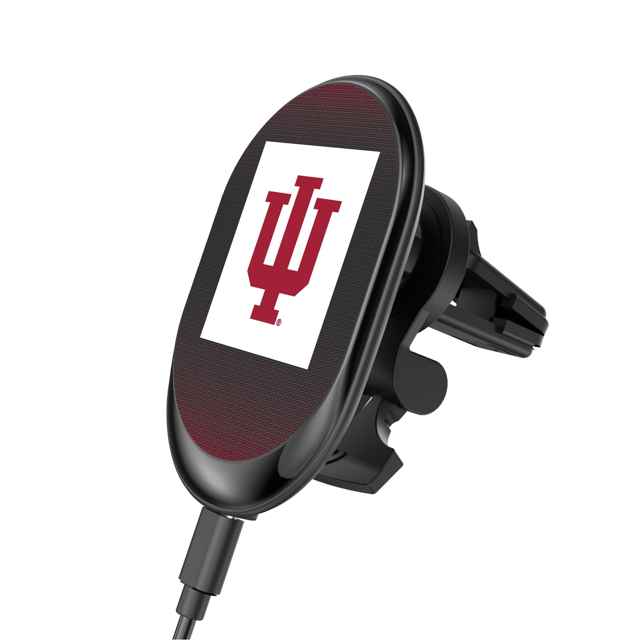 Indiana University Hoosiers Linen Wireless Mag Car Charger - Sports Gifts, Sports Memorabilia, Sports Collectibles, Fan Shop