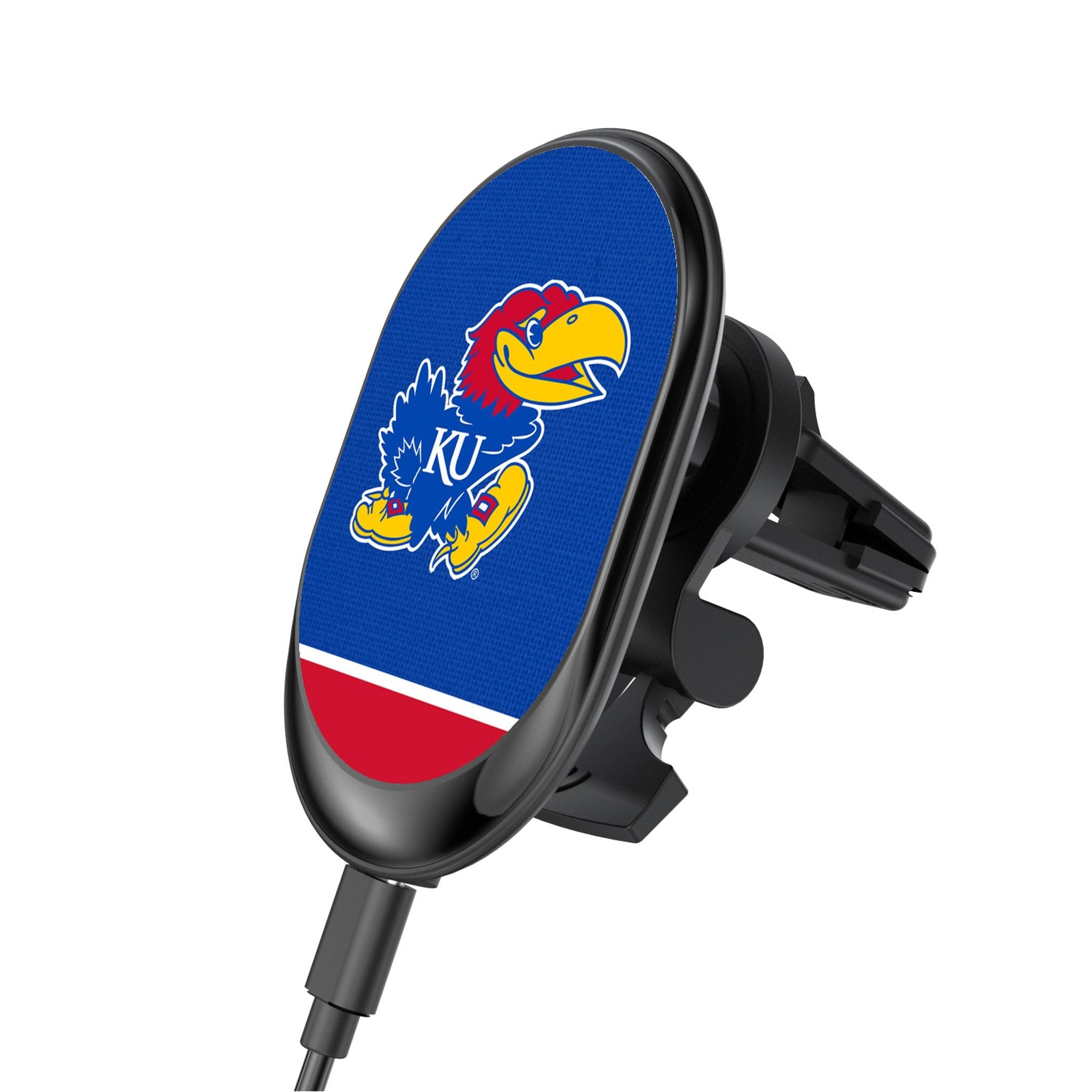 University of Kansas Jayhawks Endzone Solid Wireless Mag Car Charger - Sports Gifts, Sports Memorabilia, Sports Collectibles, Fan Shop
