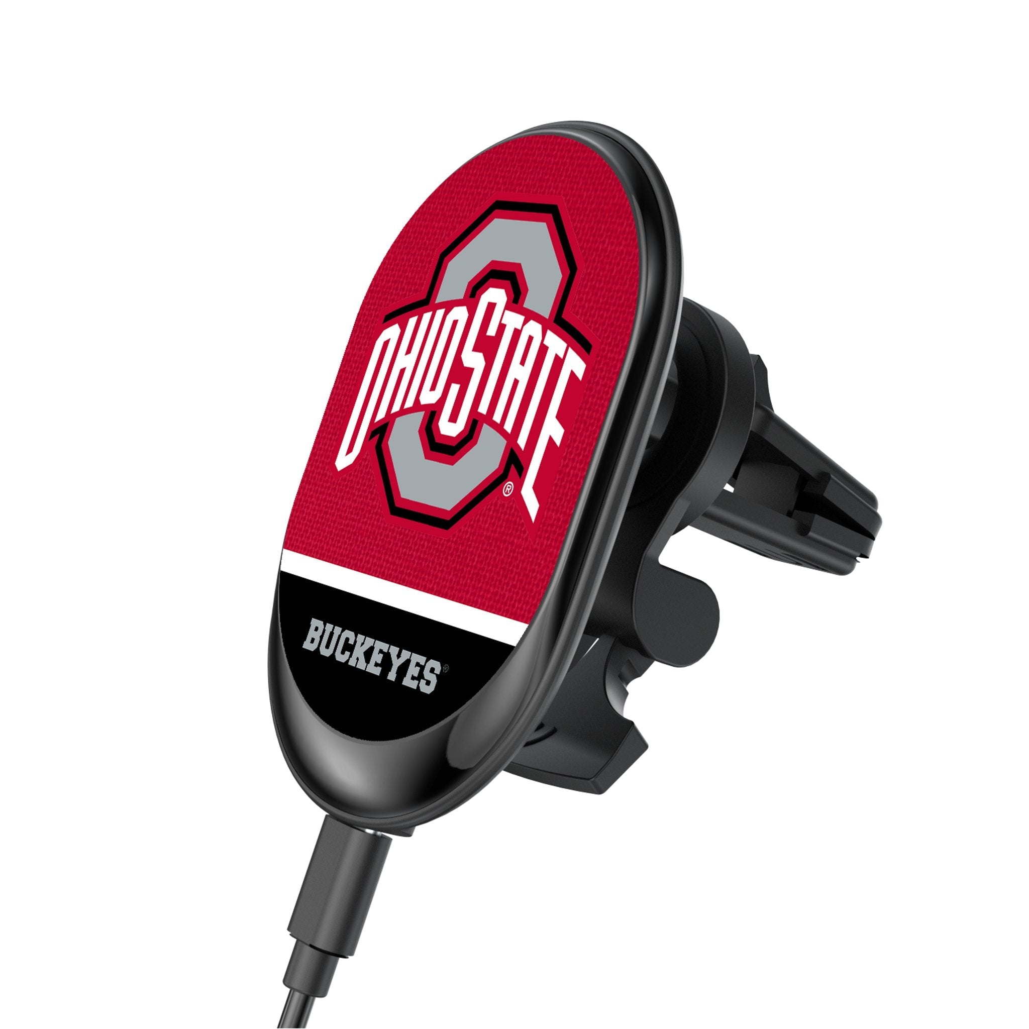 Ohio State University Buckeyes Endzone Solid Wireless Mag Car Charger - Sports Gifts, Sports Memorabilia, Sports Collectibles, Fan Shop