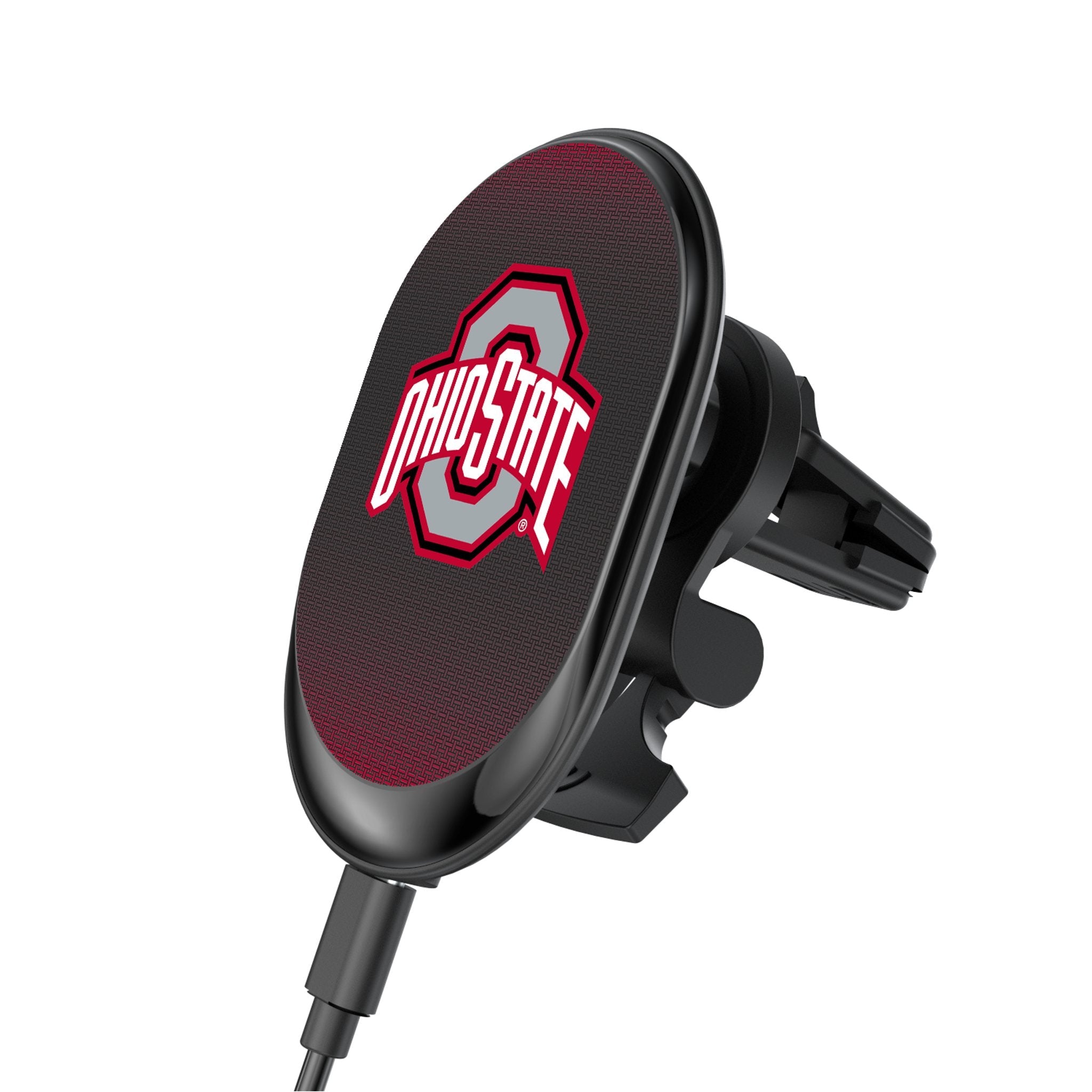 Ohio State University Buckeyes Linen Wireless Mag Car Charger - Sports Gifts, Sports Memorabilia, Sports Collectibles, Fan Shop