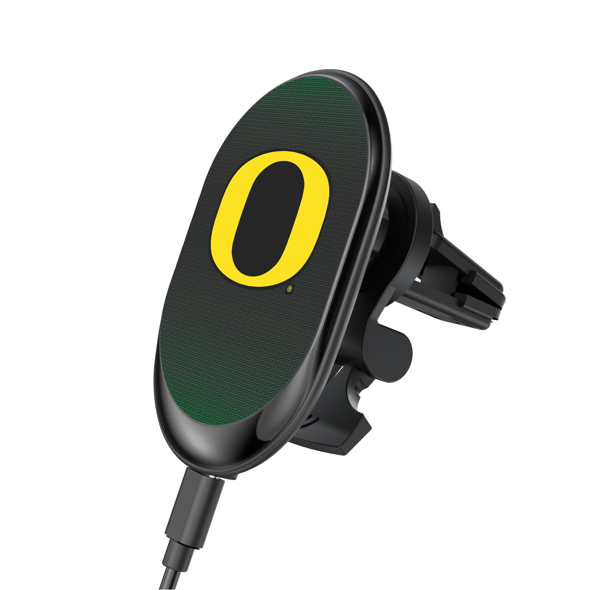 University of Oregon Ducks Linen Wireless Mag Car Charger - Sports Gifts, Sports Memorabilia, Sports Collectibles, Fan Shop