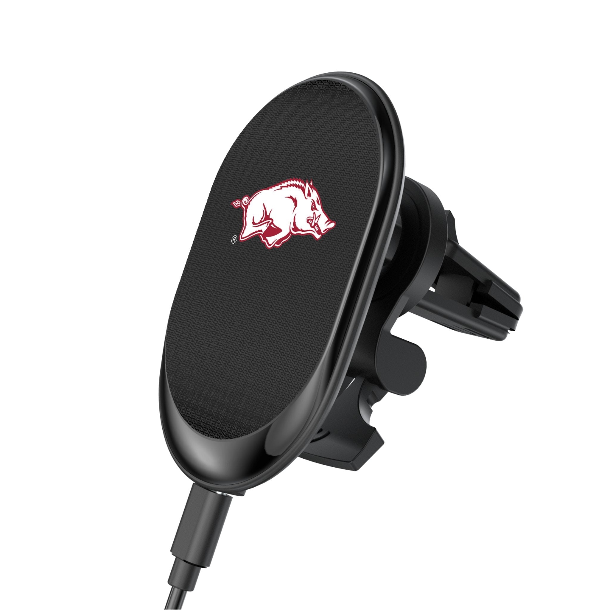 University of Arkansas Fayetteville Razorbacks Linen Wireless Mag Car Charger - Sports Gifts, Sports Memorabilia, Sports Collectibles, Fan Shop