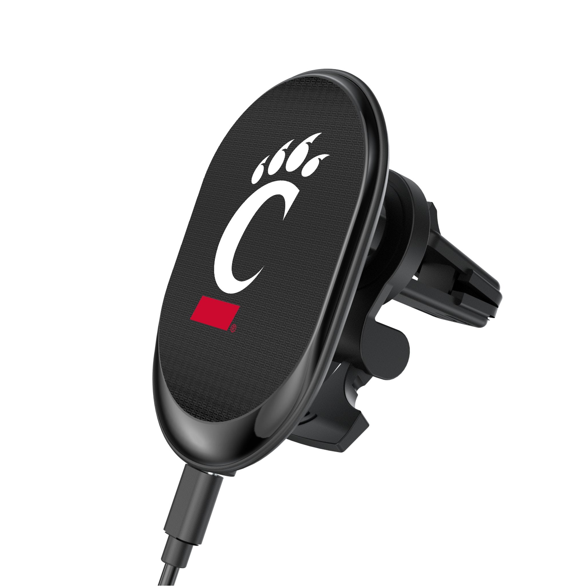 University of Cincinnati Bearcats Linen Wireless Mag Car Charger - Sports Gifts, Sports Memorabilia, Sports Collectibles, Fan Shop