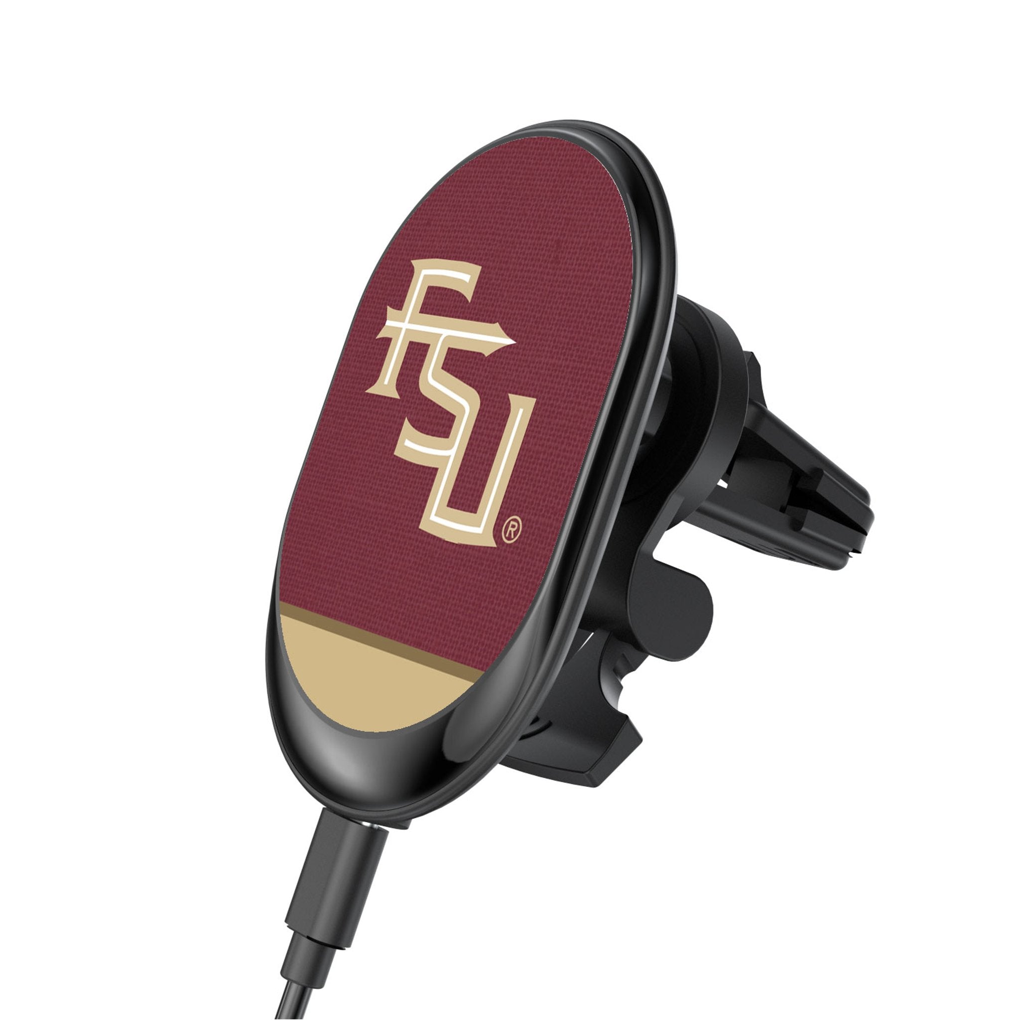 Florida State University Seminoles Athletic Wordmark Endzone Solid Wireless Mag Car Charger - Sports Gifts, Sports Memorabilia, Sports Collectibles, Fan Shop