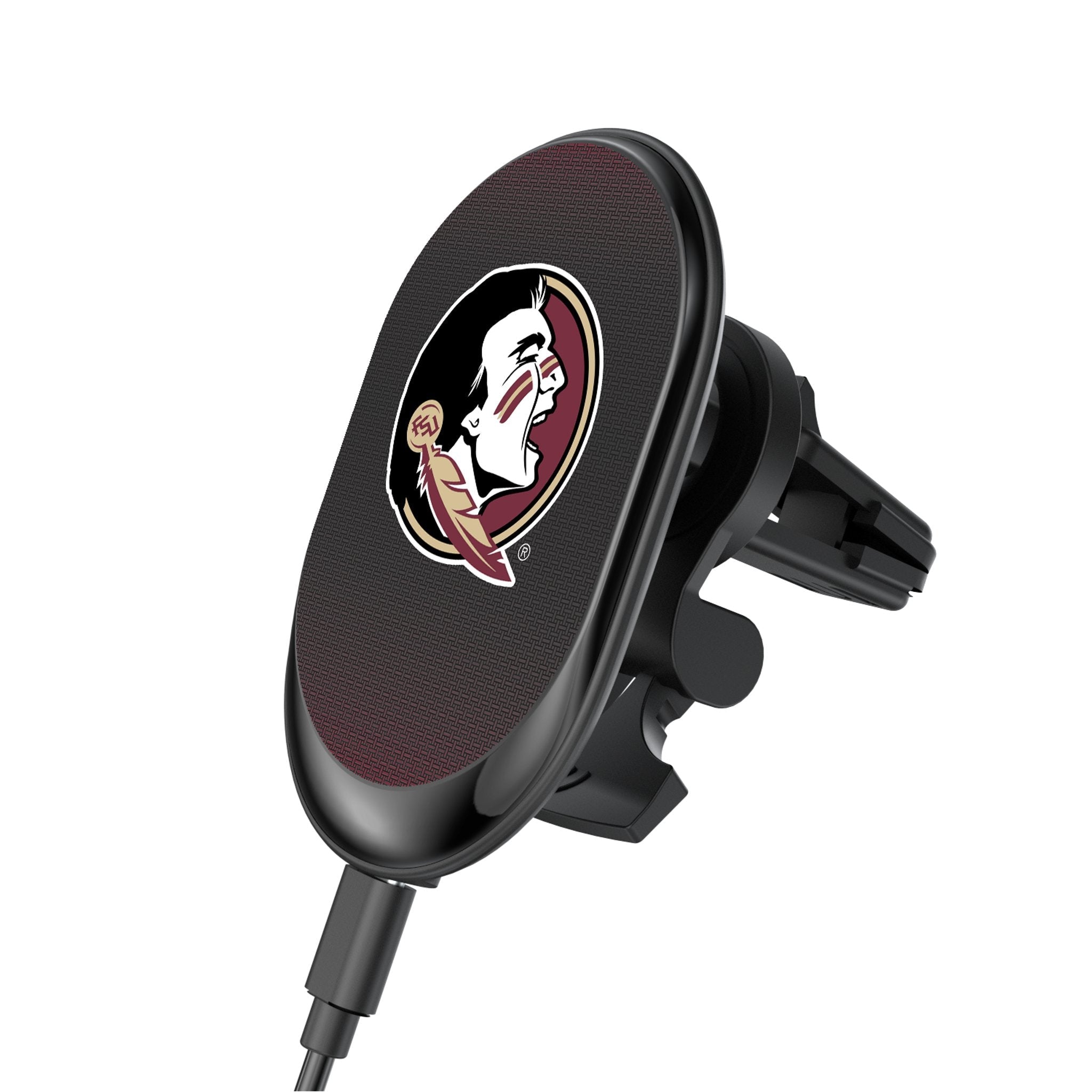 Florida State University Seminoles Linen Wireless Mag Car Charger - Sports Gifts, Sports Memorabilia, Sports Collectibles, Fan Shop