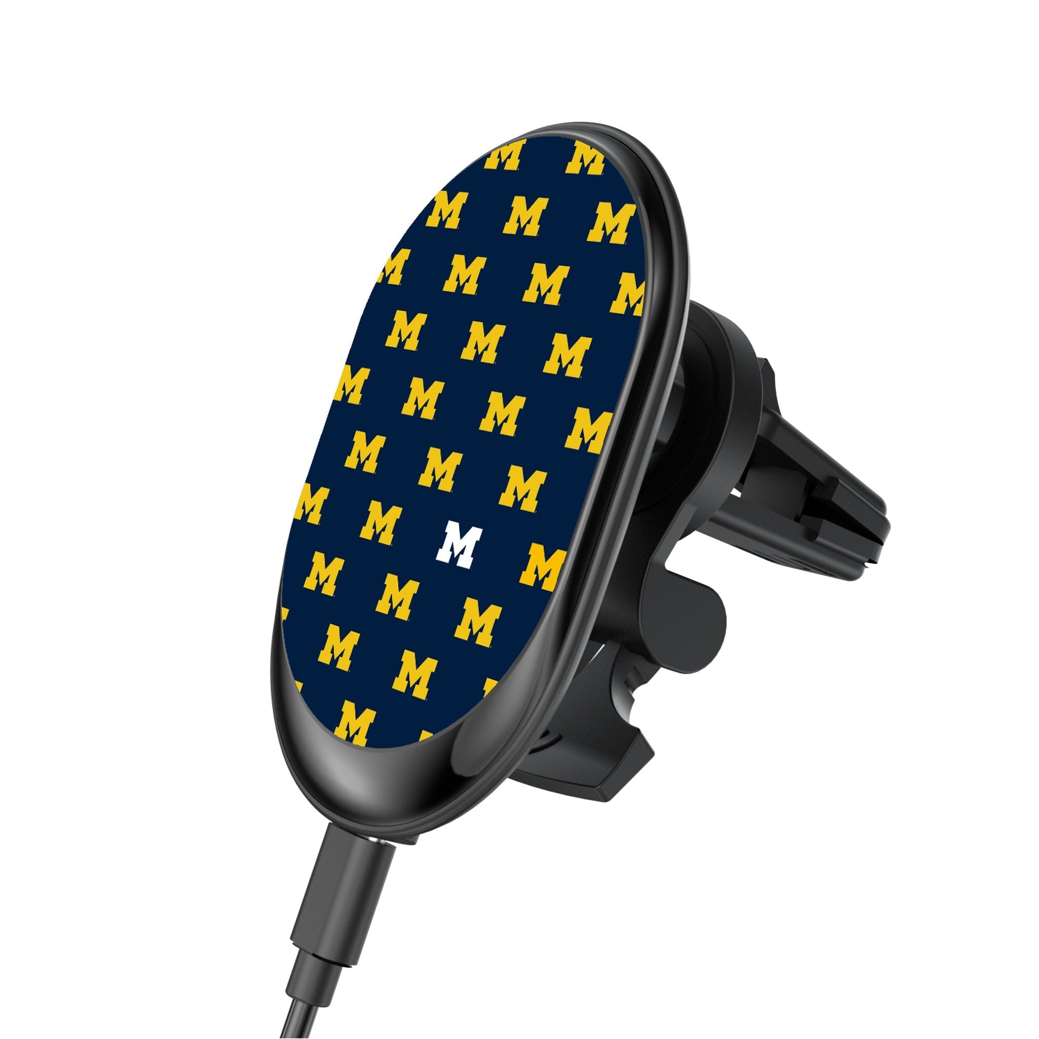 University of Michigan Wolverines Fashion Pattern Wireless Mag Car Charger - Sports Gifts, Sports Memorabilia, Sports Collectibles, Fan Shop