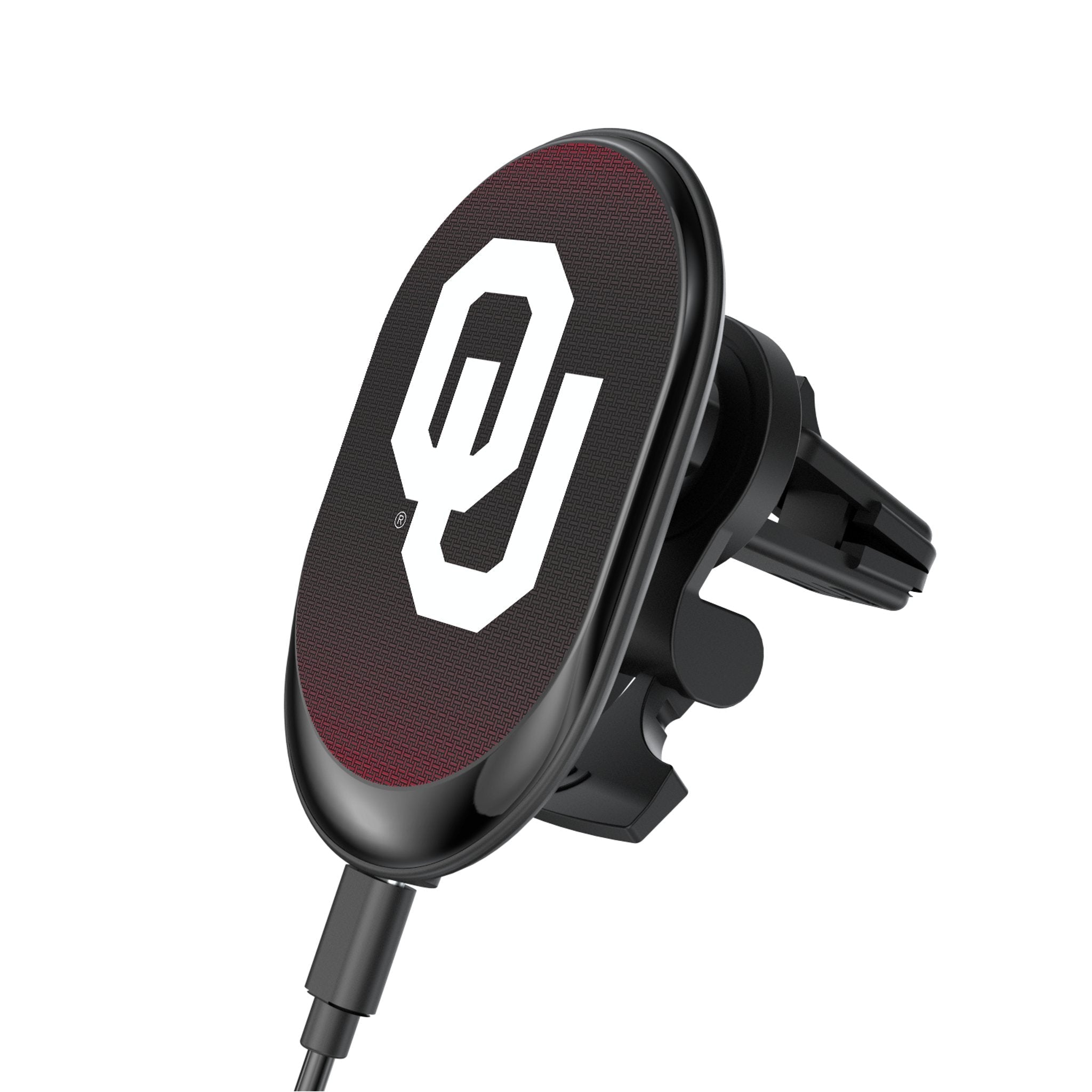 University of Oklahoma Sooners Linen Wireless Mag Car Charger - Sports Gifts, Sports Memorabilia, Sports Collectibles, Fan Shop