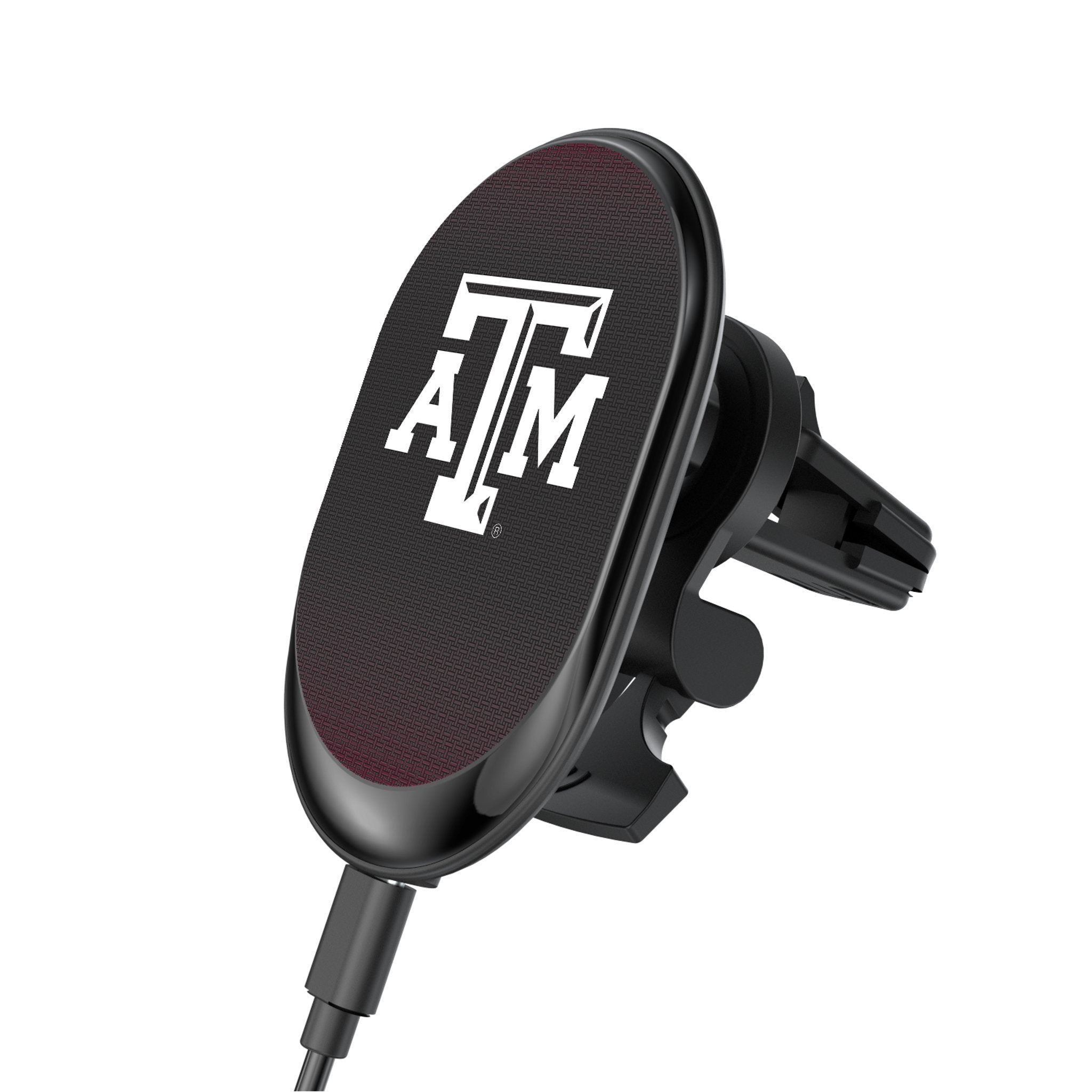 Texas A&M University Aggies Linen Wireless Mag Car Charger - Sports Gifts, Sports Memorabilia, Sports Collectibles, Fan Shop