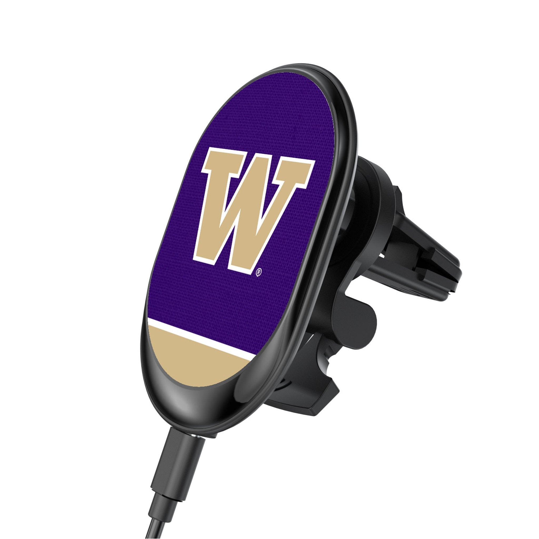University of Washington Huskies Endzone Solid Wireless Mag Car Charger - Sports Gifts, Sports Memorabilia, Sports Collectibles, Fan Shop