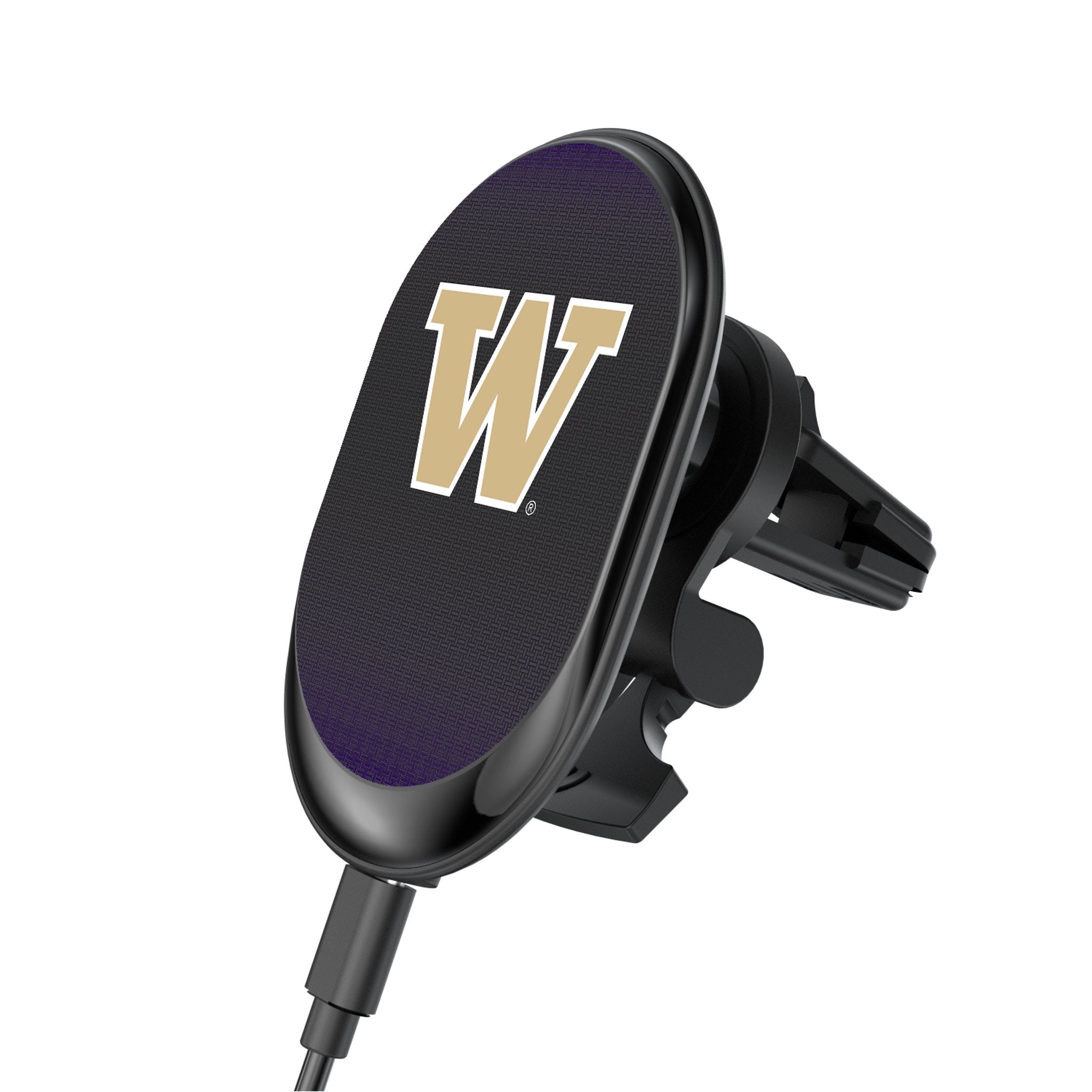 University of Washington Huskies Linen Wireless Mag Car Charger - Sports Gifts, Sports Memorabilia, Sports Collectibles, Fan Shop