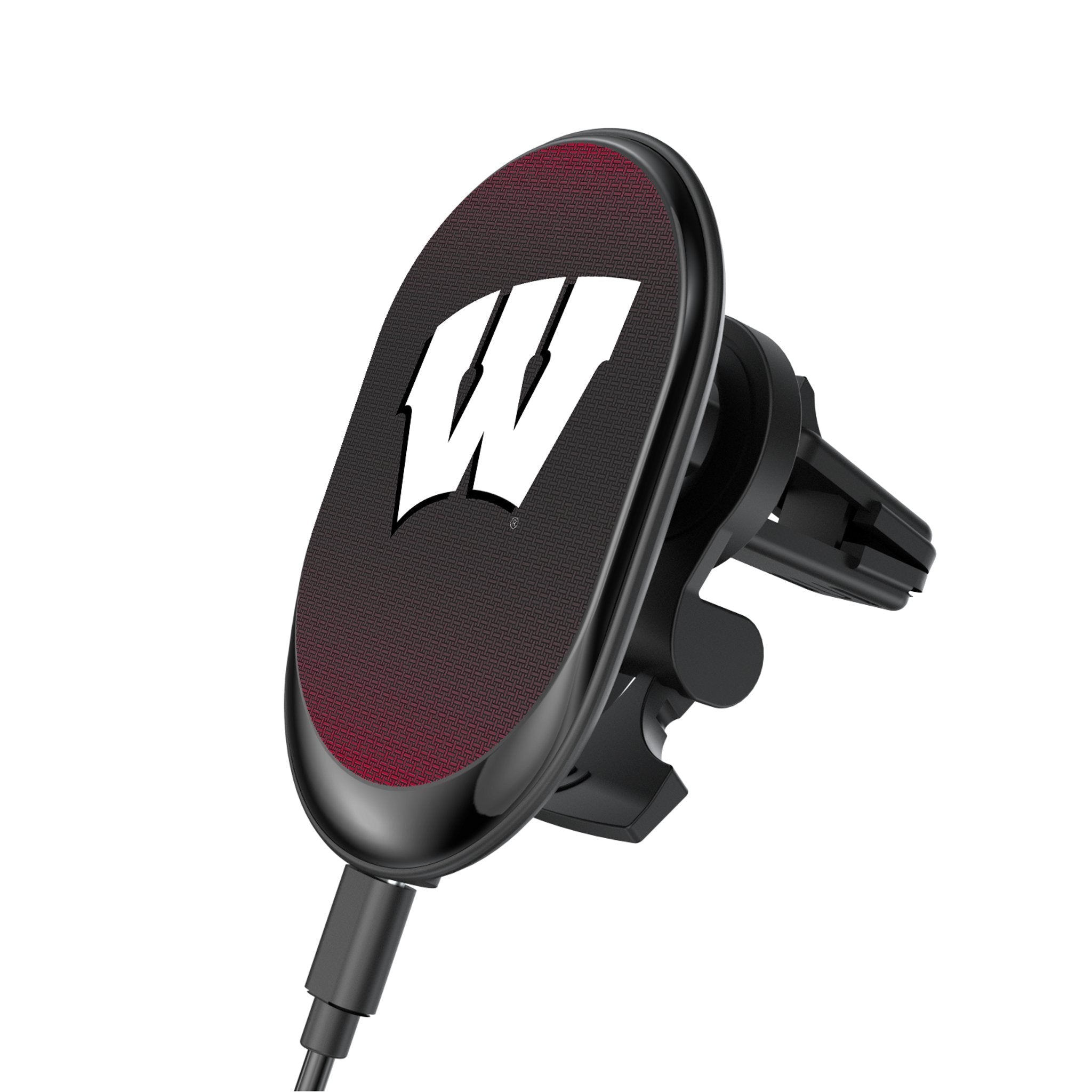 University of Wisconsin Badgers Linen Wireless Mag Car Charger - Sports Gifts, Sports Memorabilia, Sports Collectibles, Fan Shop