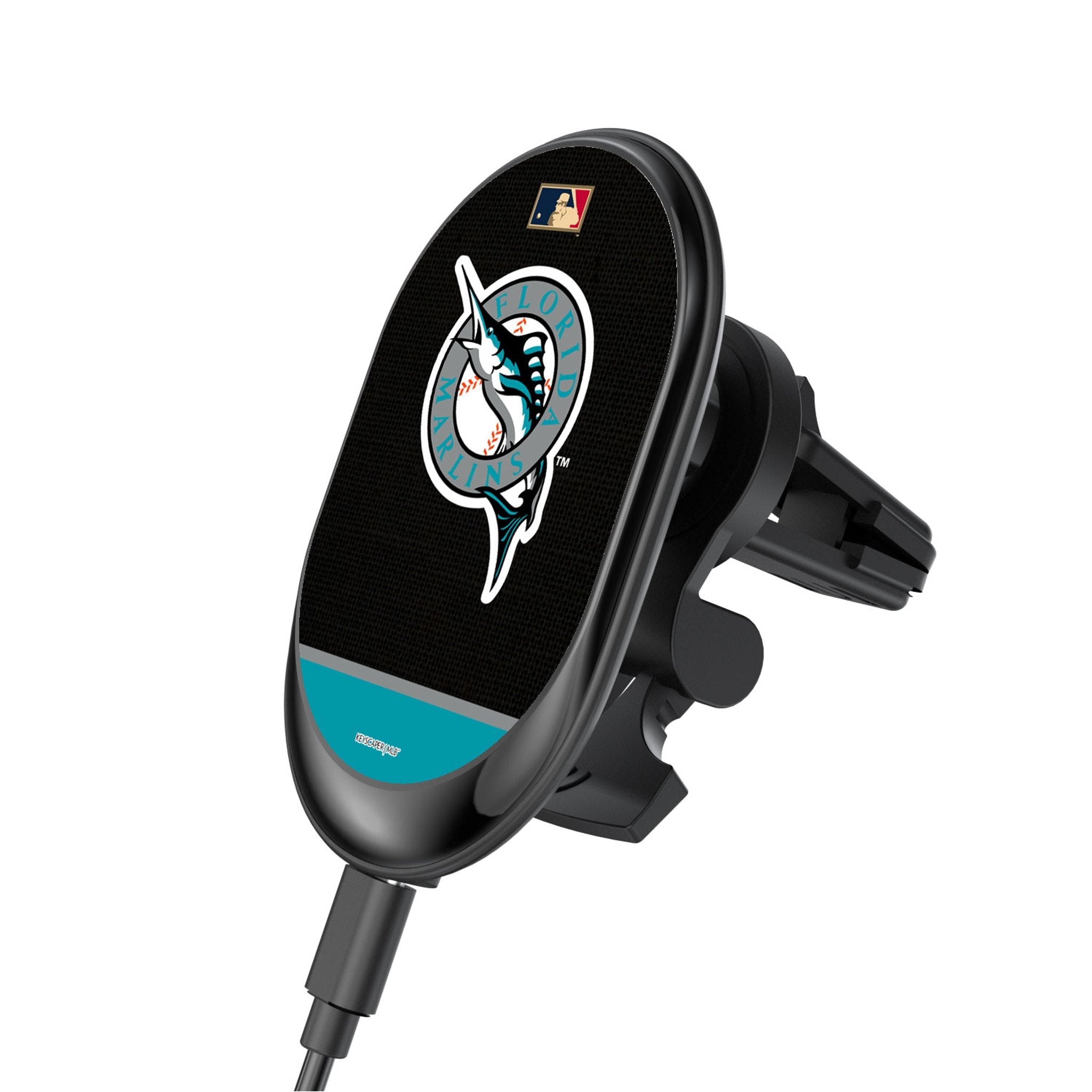 Miami Marlins 1993-2011 - Cooperstown Collection Endzone Solid Wireless Mag Car Charger - Sports Gifts, Sports Memorabilia, Sports Collectibles, Fan Shop