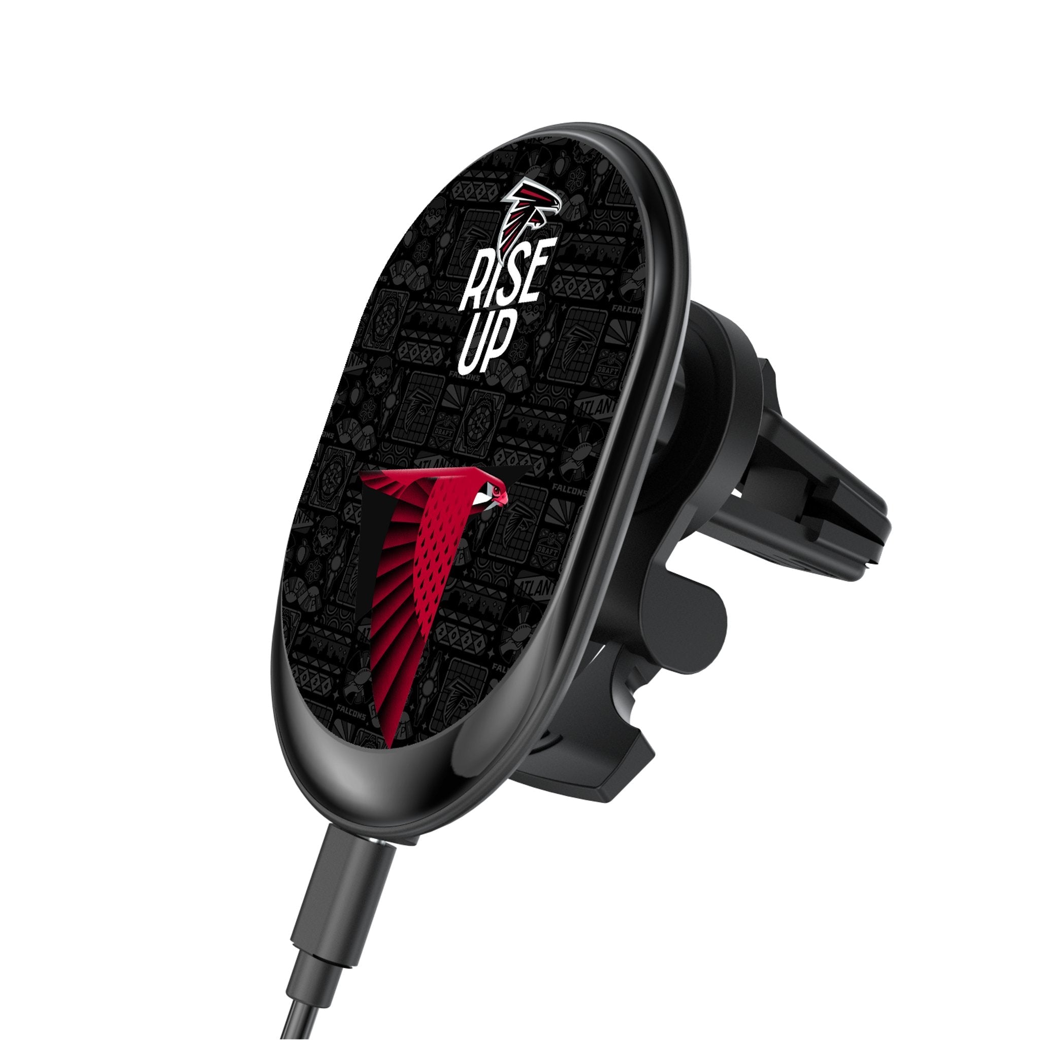 Atlanta Falcons 2024 Illustrated Limited Edition Wireless Car Charger - Sports Gifts, Sports Memorabilia, Sports Collectibles, Fan Shop