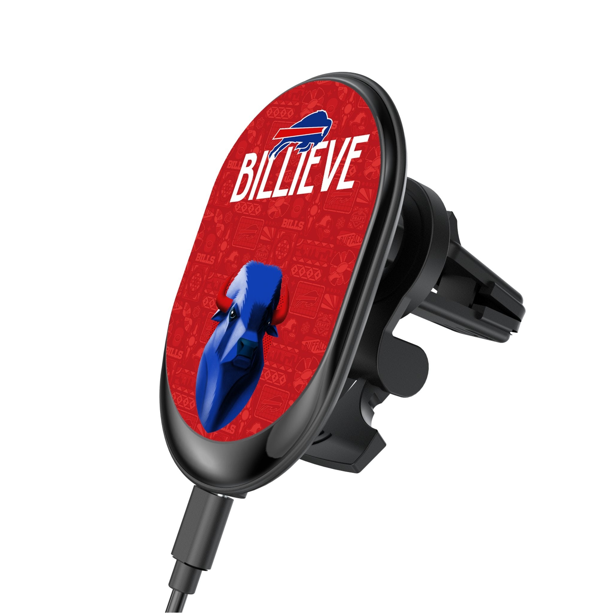 Buffalo Bills 2024 Illustrated Limited Edition Wireless Car Charger - Sports Gifts, Sports Memorabilia, Sports Collectibles, Fan Shop