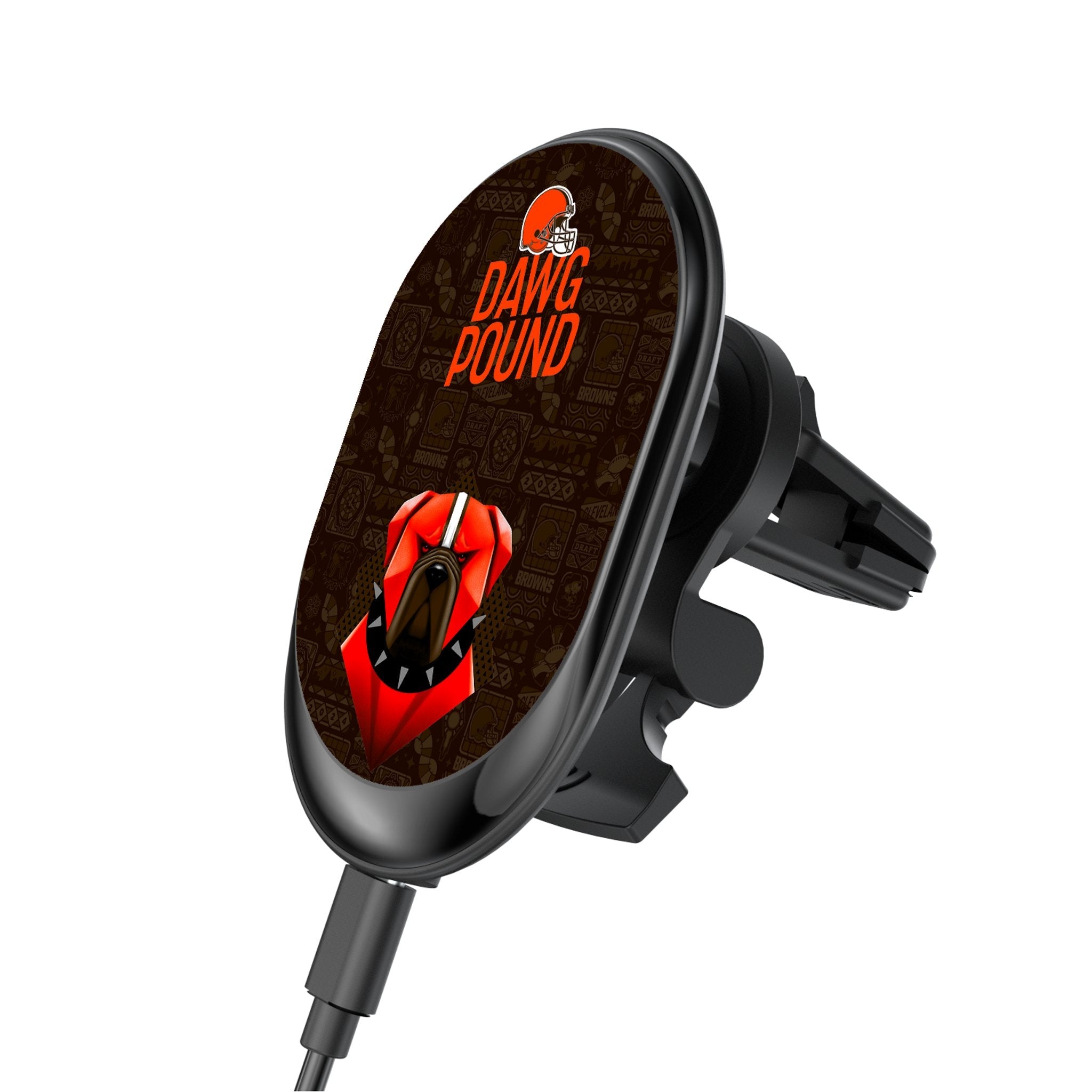 Cleveland Browns 2024 Illustrated Limited Edition Wireless Car Charger - Sports Gifts, Sports Memorabilia, Sports Collectibles, Fan Shop