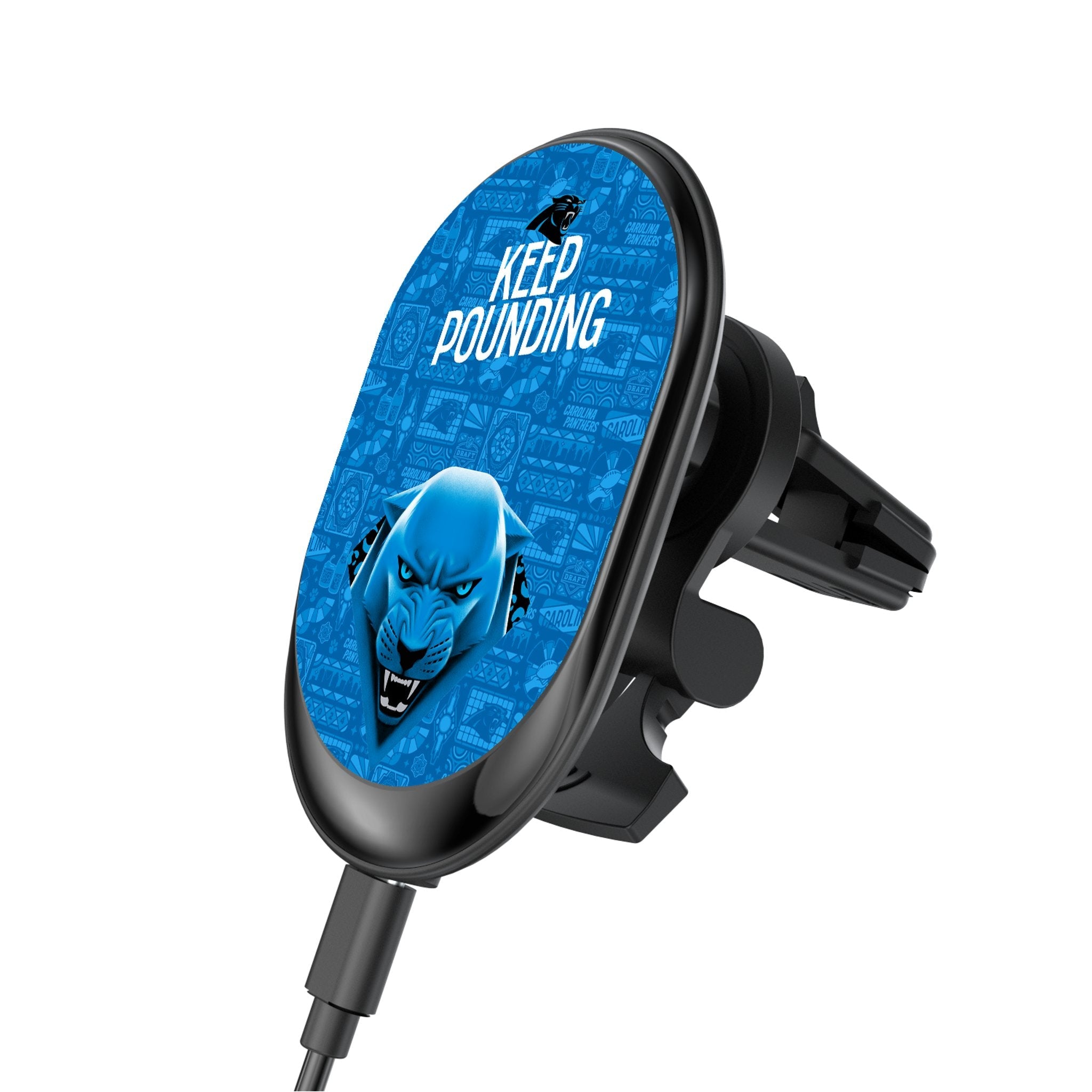 Carolina Panthers 2024 Illustrated Limited Edition Wireless Car Charger - Sports Gifts, Sports Memorabilia, Sports Collectibles, Fan Shop