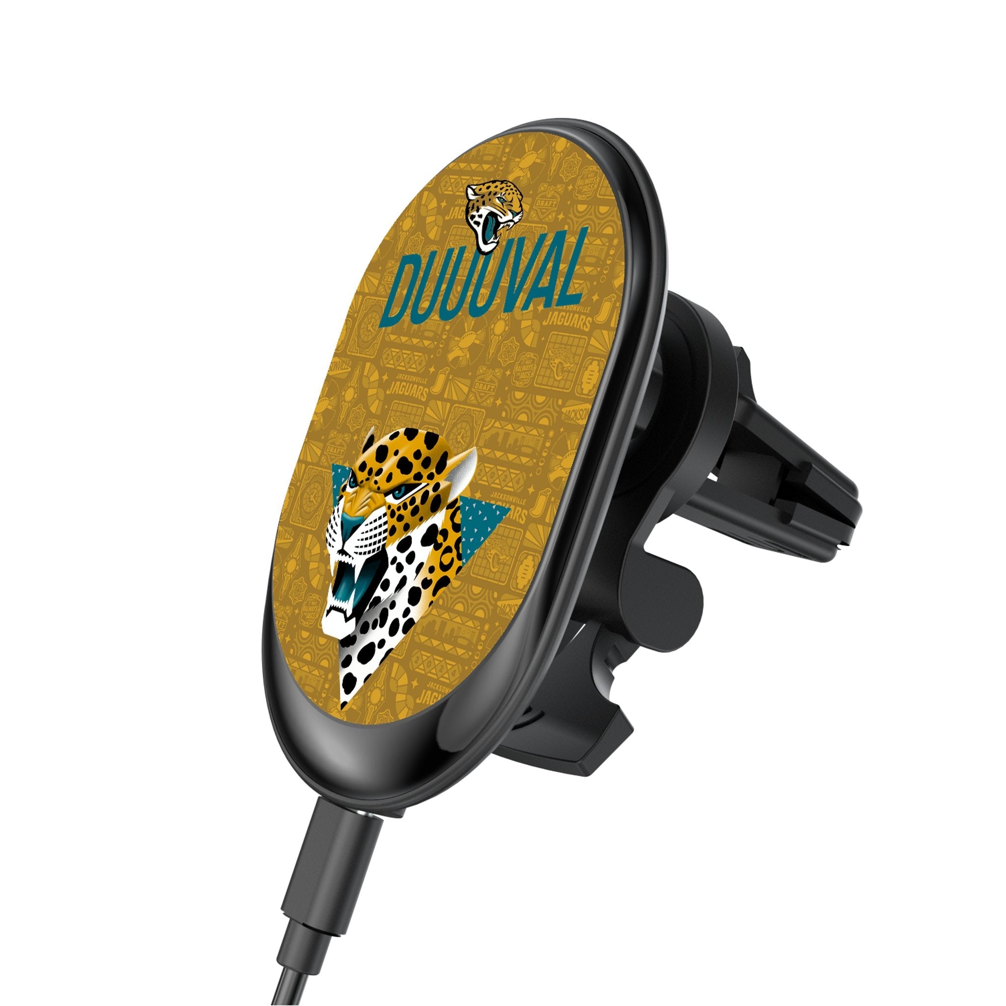 Jacksonville Jaguars 2024 Illustrated Limited Edition Wireless Car Charger - Sports Gifts, Sports Memorabilia, Sports Collectibles, Fan Shop