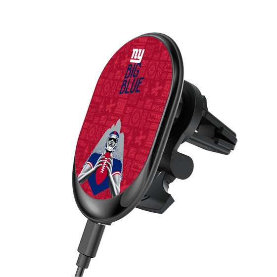 New York Giants 2024 Illustrated Limited Edition Wireless Car Charger-0