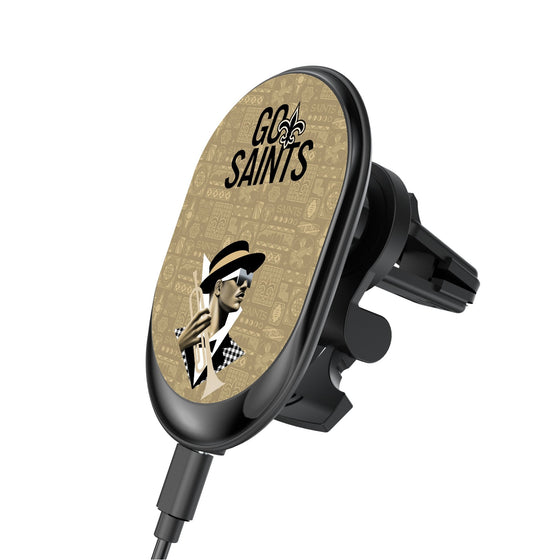 New Orleans Saints 2024 Illustrated Limited Edition Wireless Car Charger-0