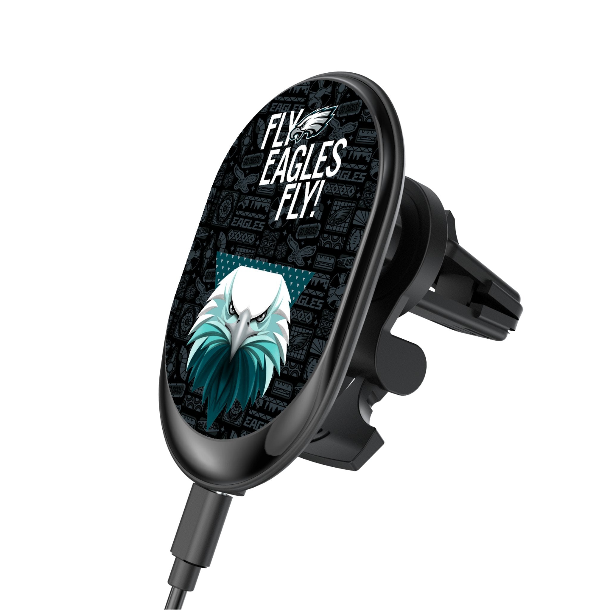 Philadelphia Eagles 2024 Illustrated Limited Edition Wireless Car Charger - Sports Gifts, Sports Memorabilia, Sports Collectibles, Fan Shop