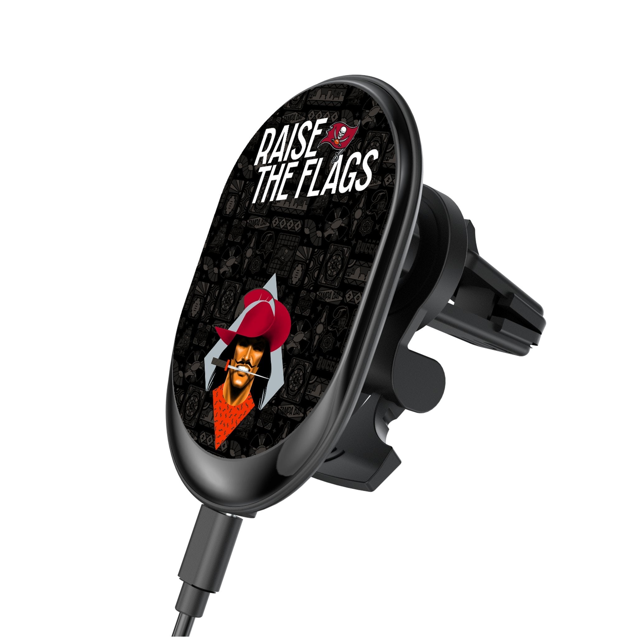 Tampa Bay Buccaneers 2024 Illustrated Limited Edition Wireless Car Charger - Sports Gifts, Sports Memorabilia, Sports Collectibles, Fan Shop