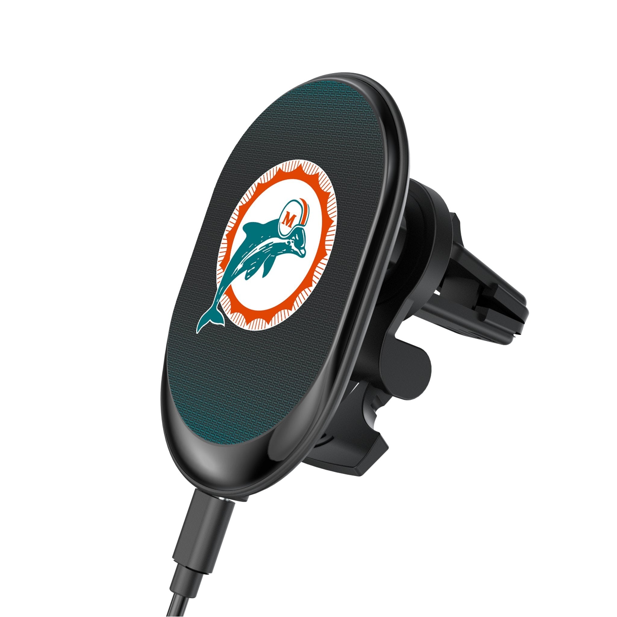 Miami Dolphins 1966-1973 Historic Collection Linen Wireless Mag Car Charger - Sports Gifts, Sports Memorabilia, Sports Collectibles, Fan Shop