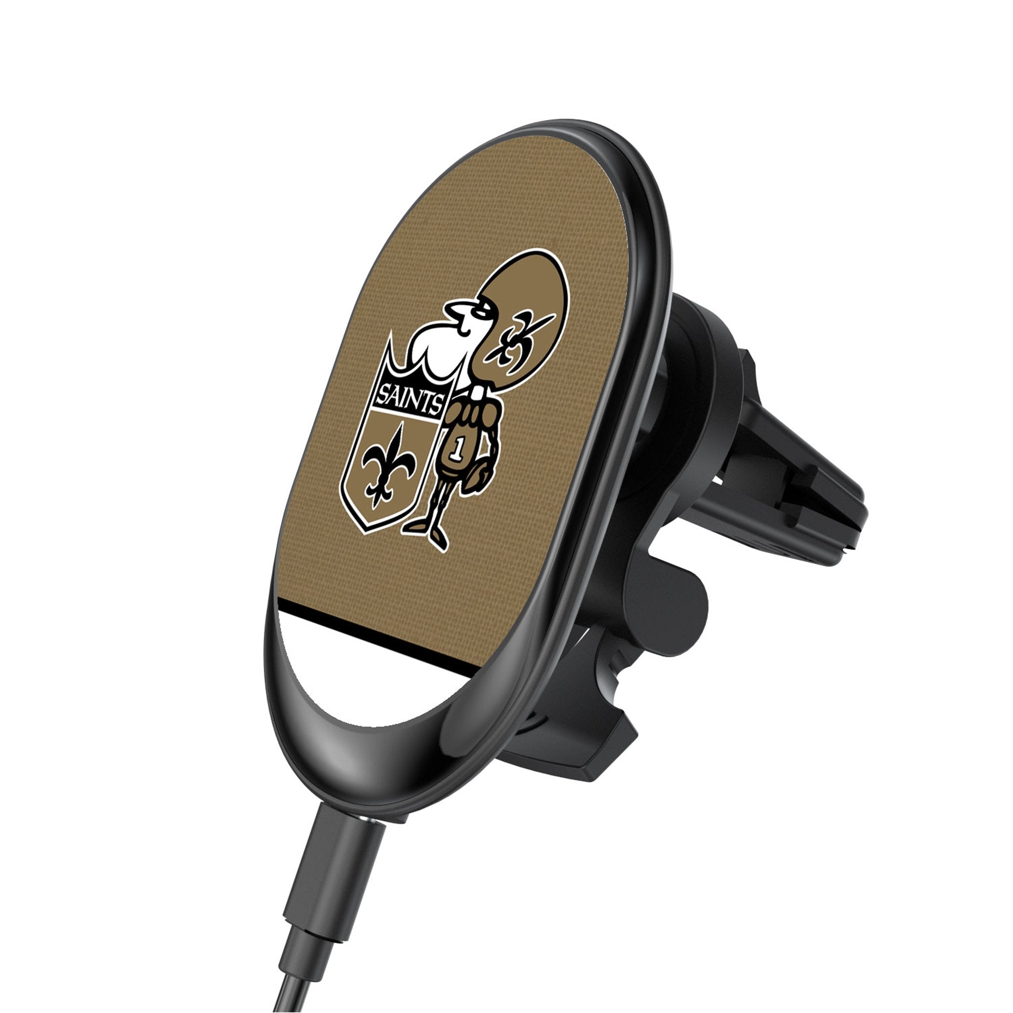 New Orleans Saints Historic Collection Endzone Solid Wireless Mag Car Charger - Sports Gifts, Sports Memorabilia, Sports Collectibles, Fan Shop