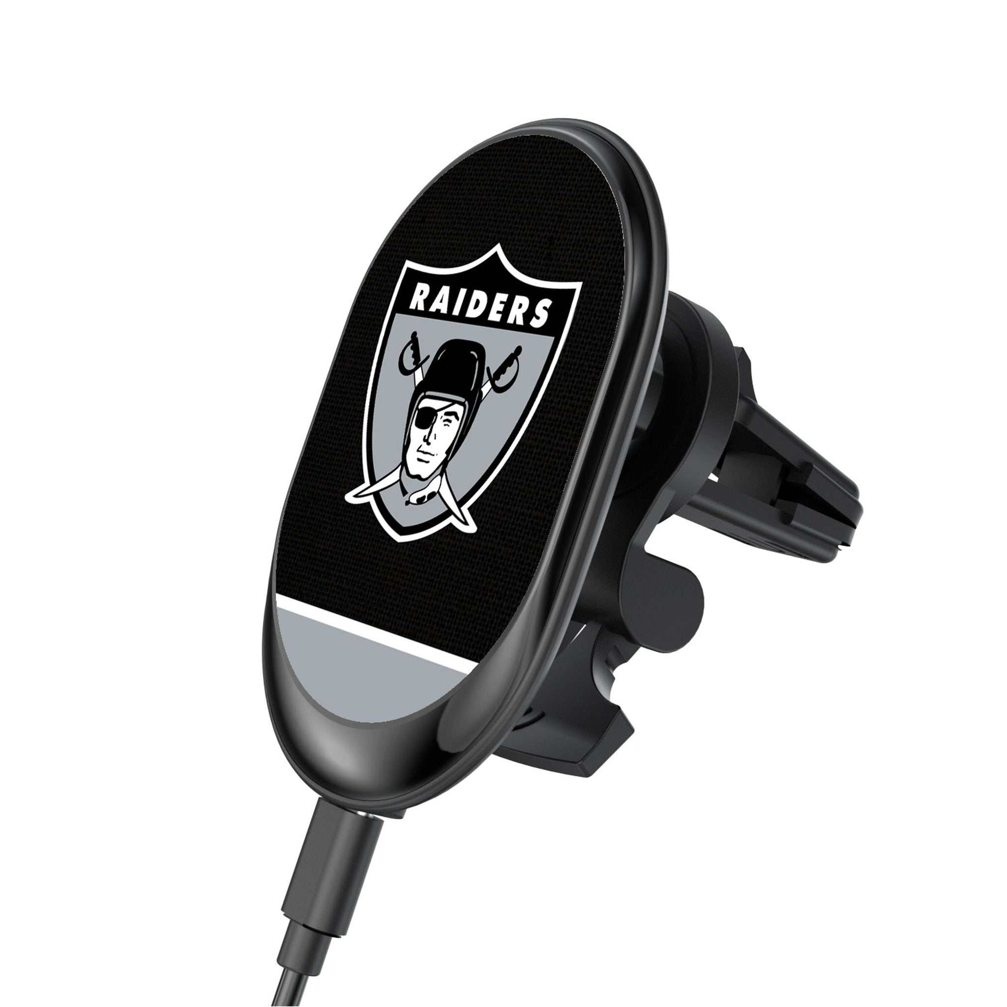 Oakland Raiders 1963 Historic Collection Endzone Solid Wireless Mag Car Charger - Sports Gifts, Sports Memorabilia, Sports Collectibles, Fan Shop