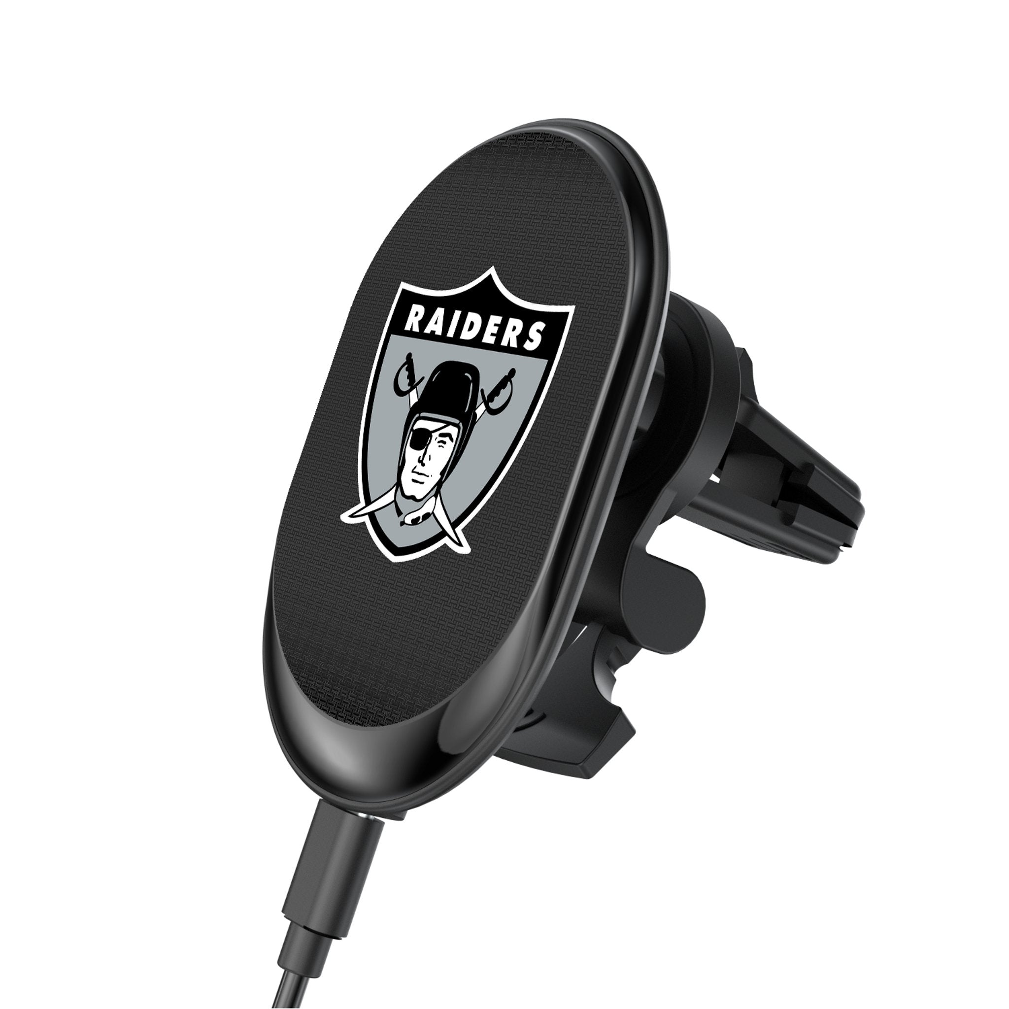 Oakland Raiders 1963 Historic Collection Linen Wireless Mag Car Charger - Sports Gifts, Sports Memorabilia, Sports Collectibles, Fan Shop