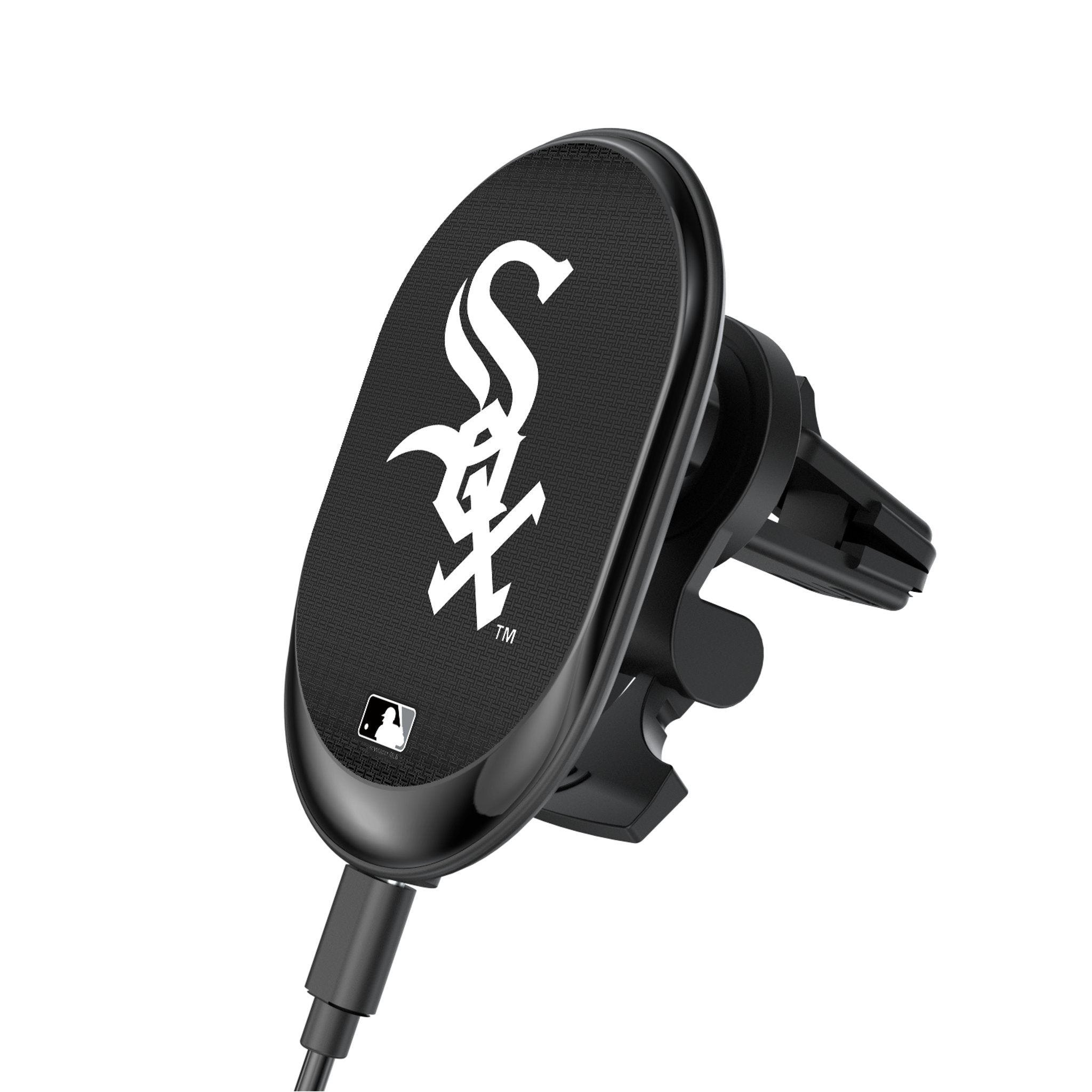 Chicago White Sox Linen Wireless Mag Car Charger - Sports Gifts, Sports Memorabilia, Sports Collectibles, Fan Shop