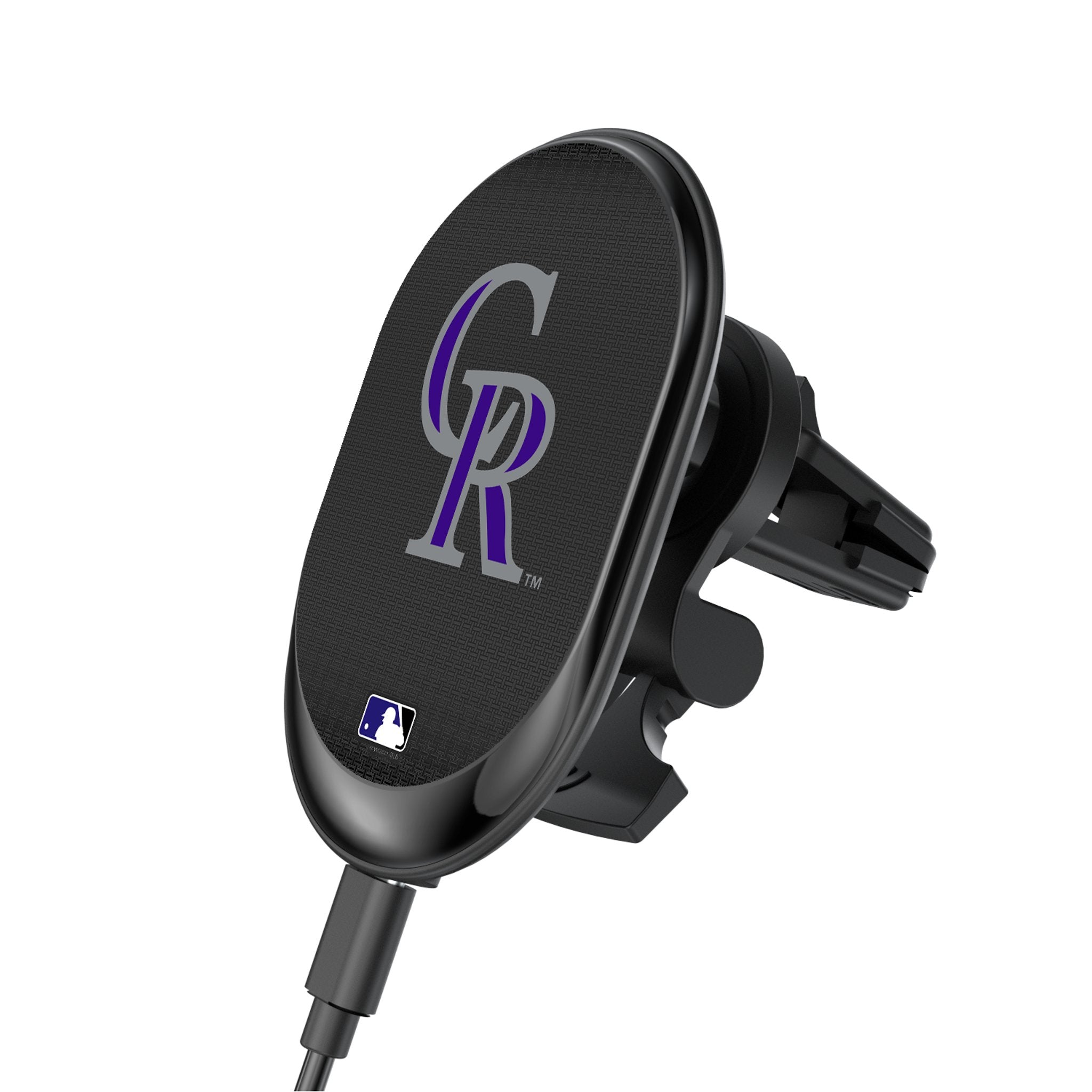 Colorado Rockies Linen Wireless Mag Car Charger - Sports Gifts, Sports Memorabilia, Sports Collectibles, Fan Shop