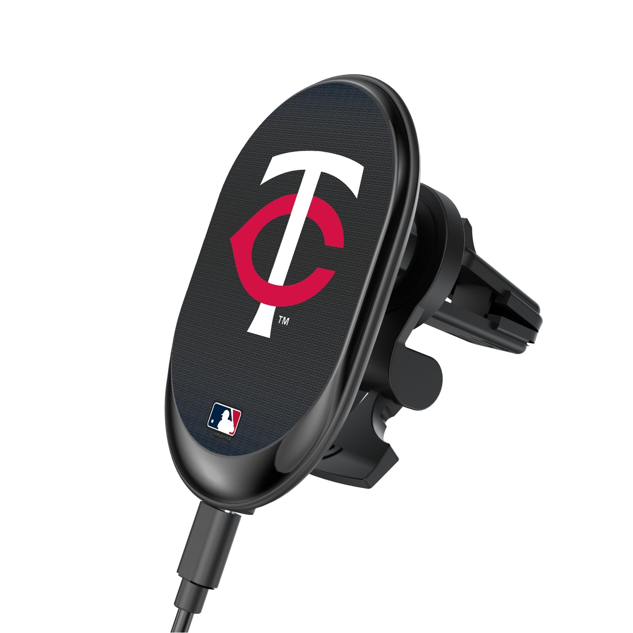 Minnesota Twins Linen Wireless Mag Car Charger - Sports Gifts, Sports Memorabilia, Sports Collectibles, Fan Shop