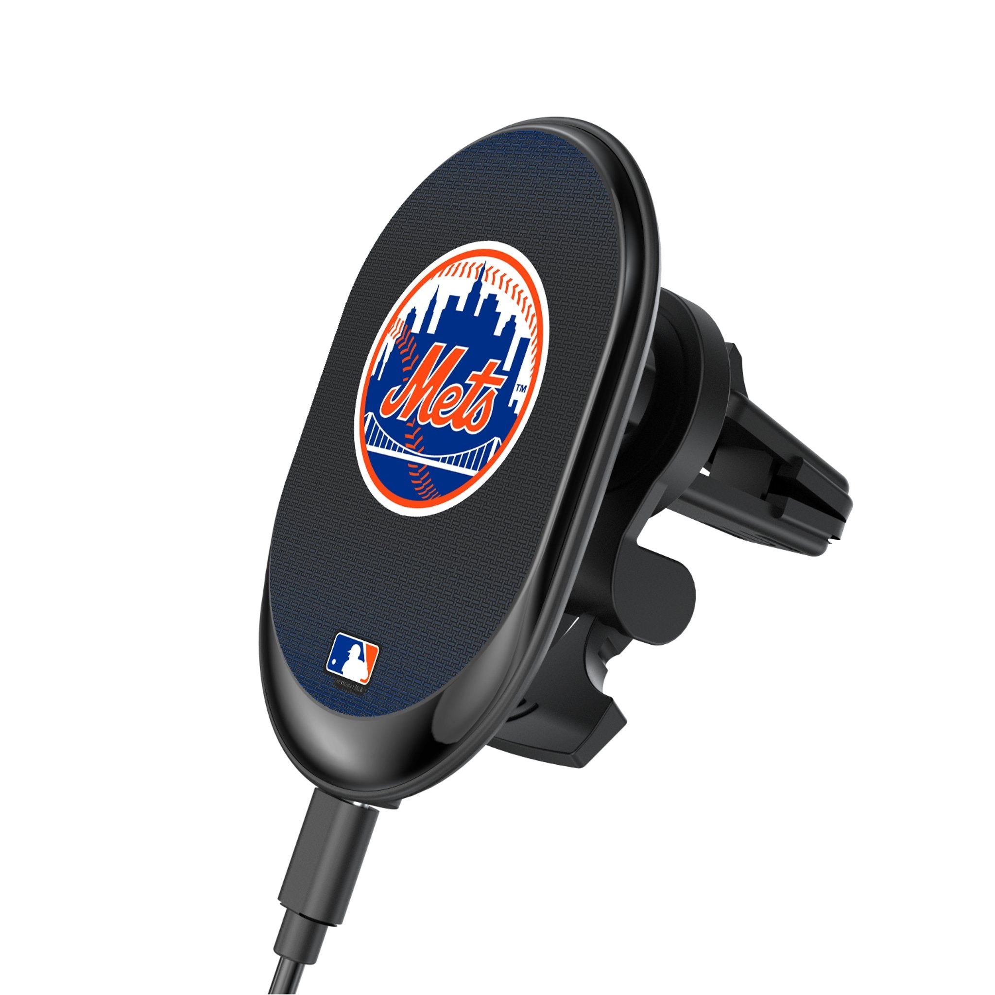 New York Mets Linen Wireless Mag Car Charger - Sports Gifts, Sports Memorabilia, Sports Collectibles, Fan Shop
