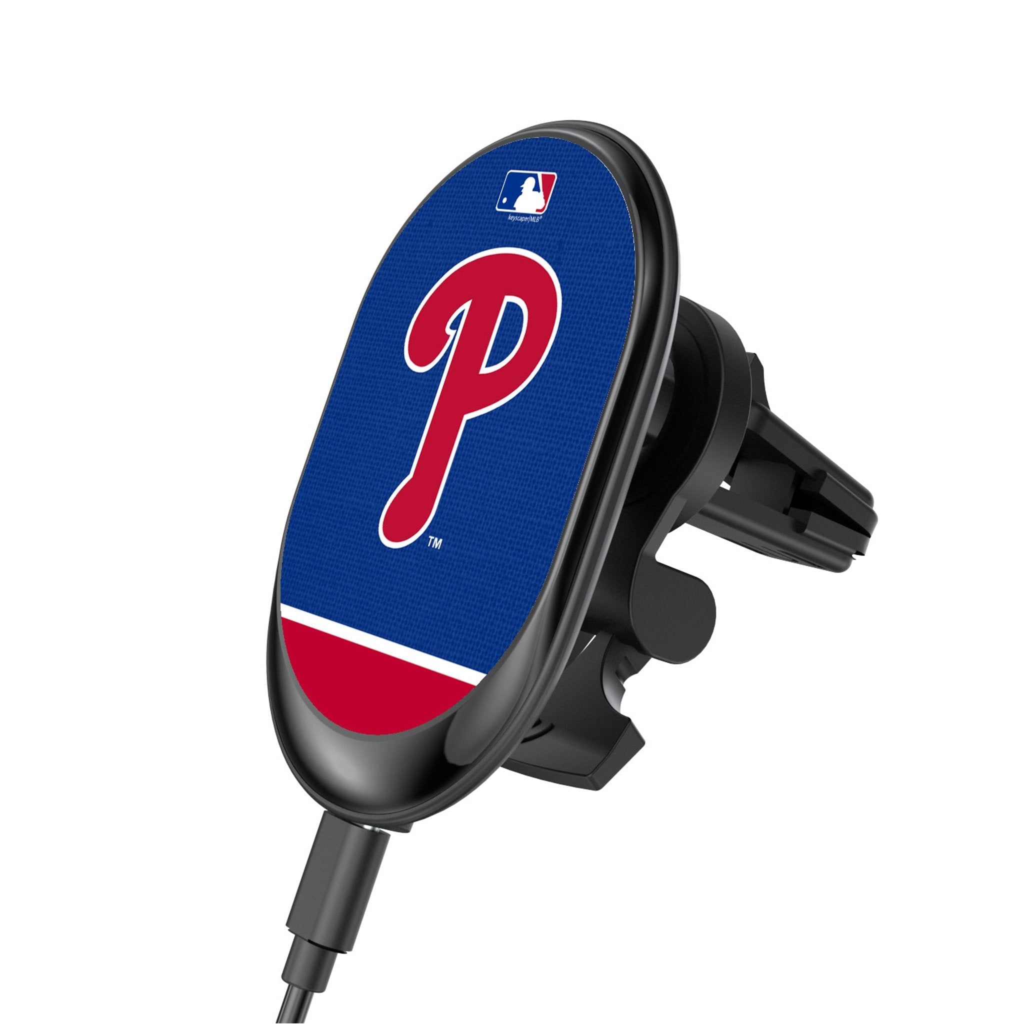 Philadelphia Phillies Endzone Solid Wireless Mag Car Charger - Sports Gifts, Sports Memorabilia, Sports Collectibles, Fan Shop