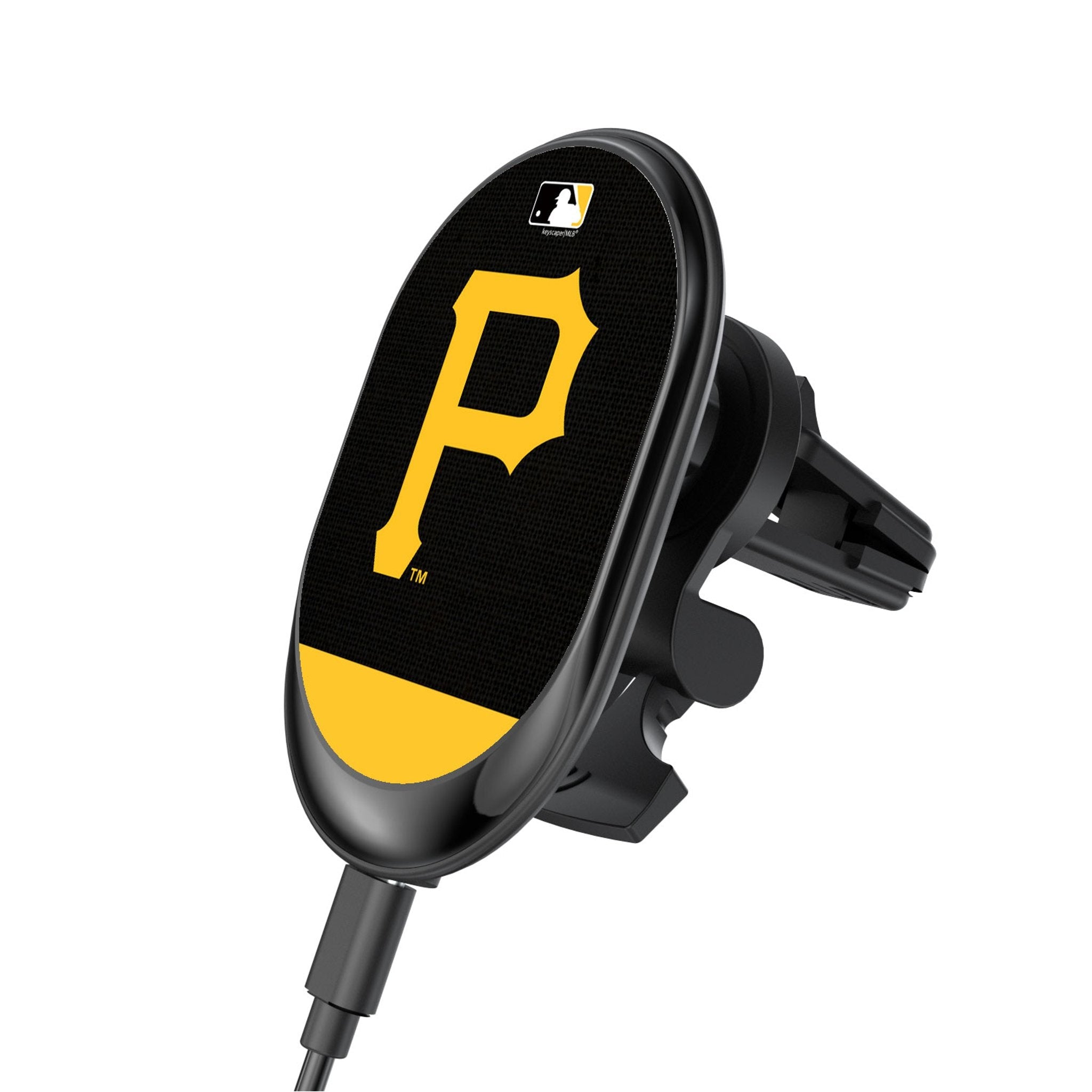 Pittsburgh Pirates Endzone Solid Wireless Mag Car Charger - Sports Gifts, Sports Memorabilia, Sports Collectibles, Fan Shop