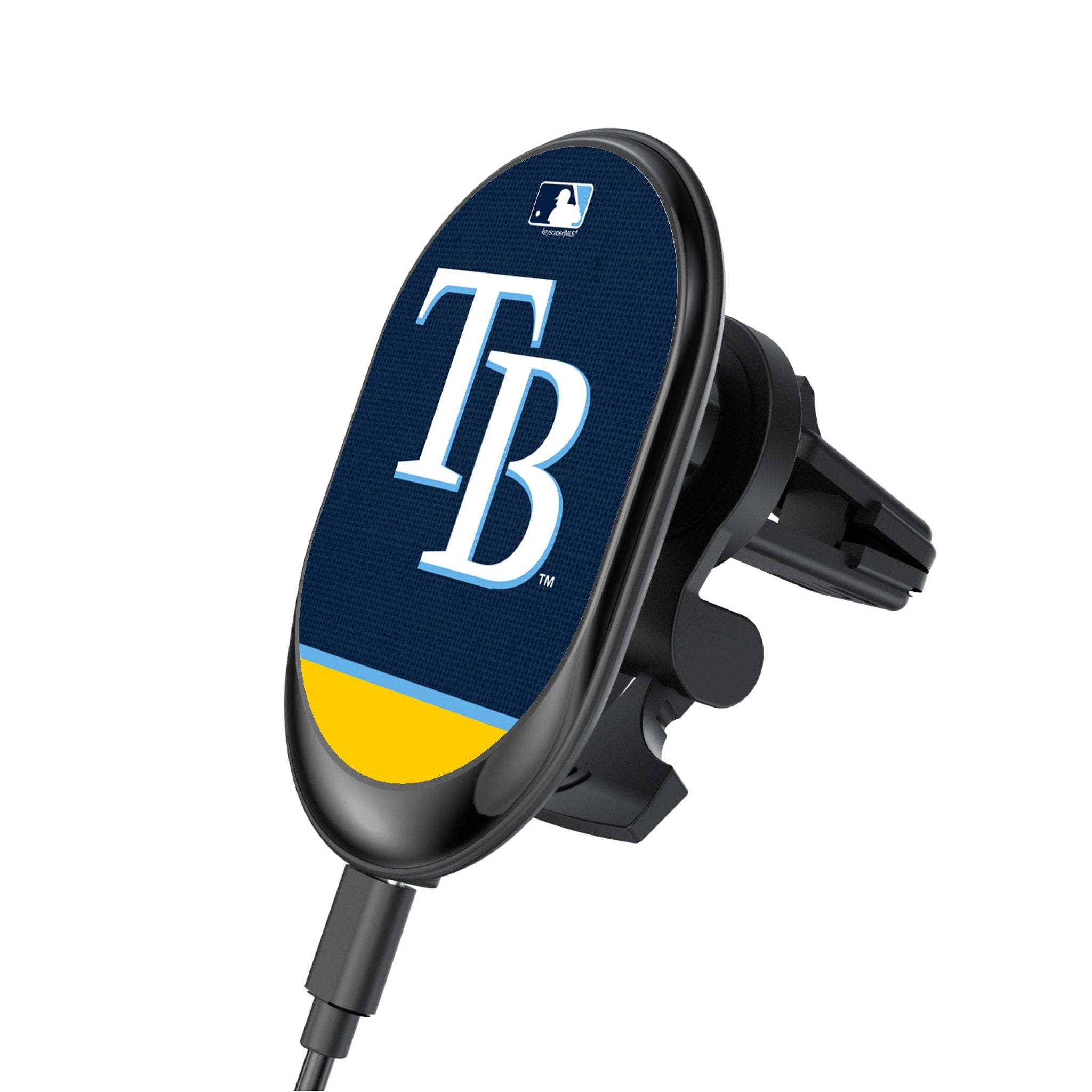Tampa Bay Rays Endzone Solid Wireless Mag Car Charger - Sports Gifts, Sports Memorabilia, Sports Collectibles, Fan Shop