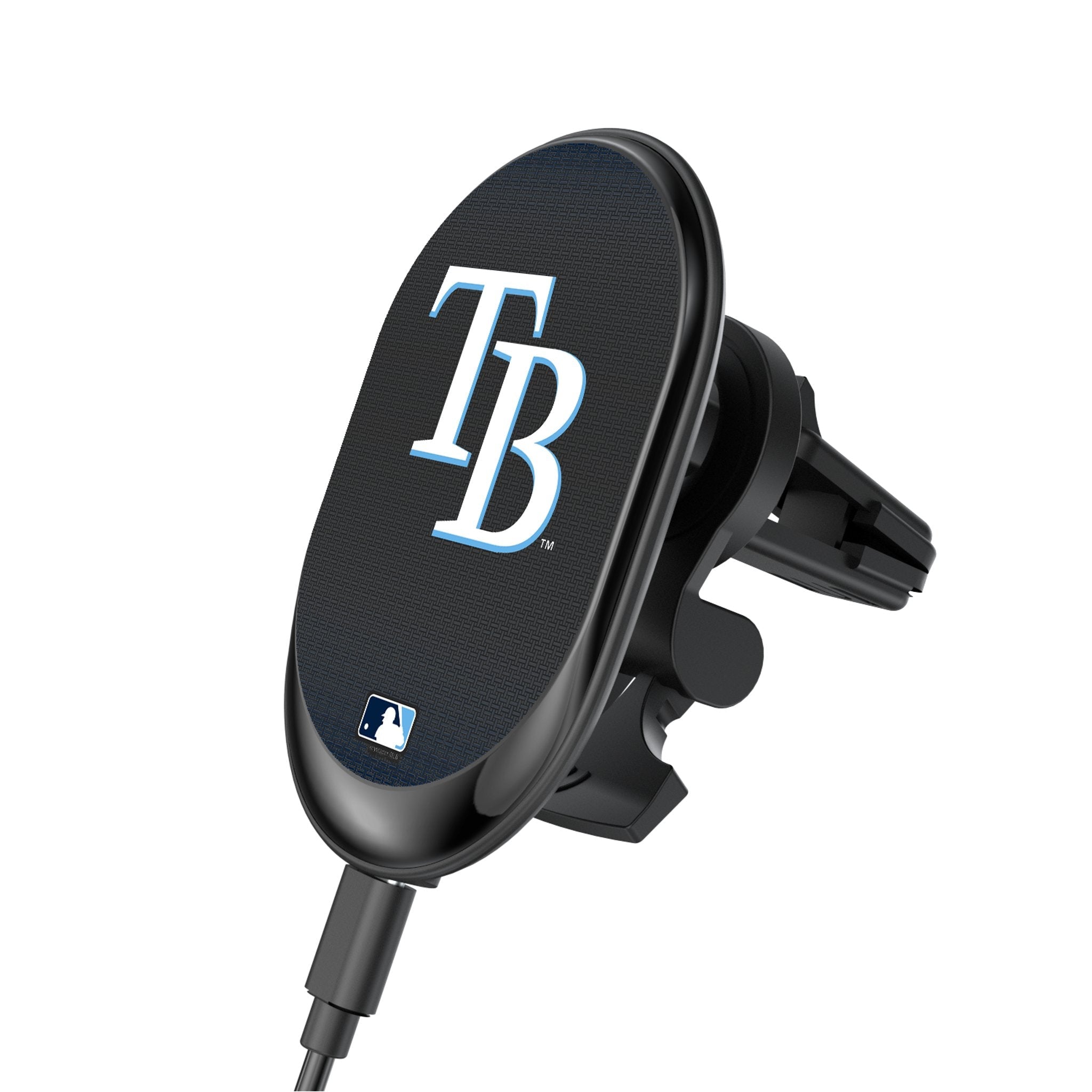 Tampa Bay Rays Linen Wireless Mag Car Charger - Sports Gifts, Sports Memorabilia, Sports Collectibles, Fan Shop