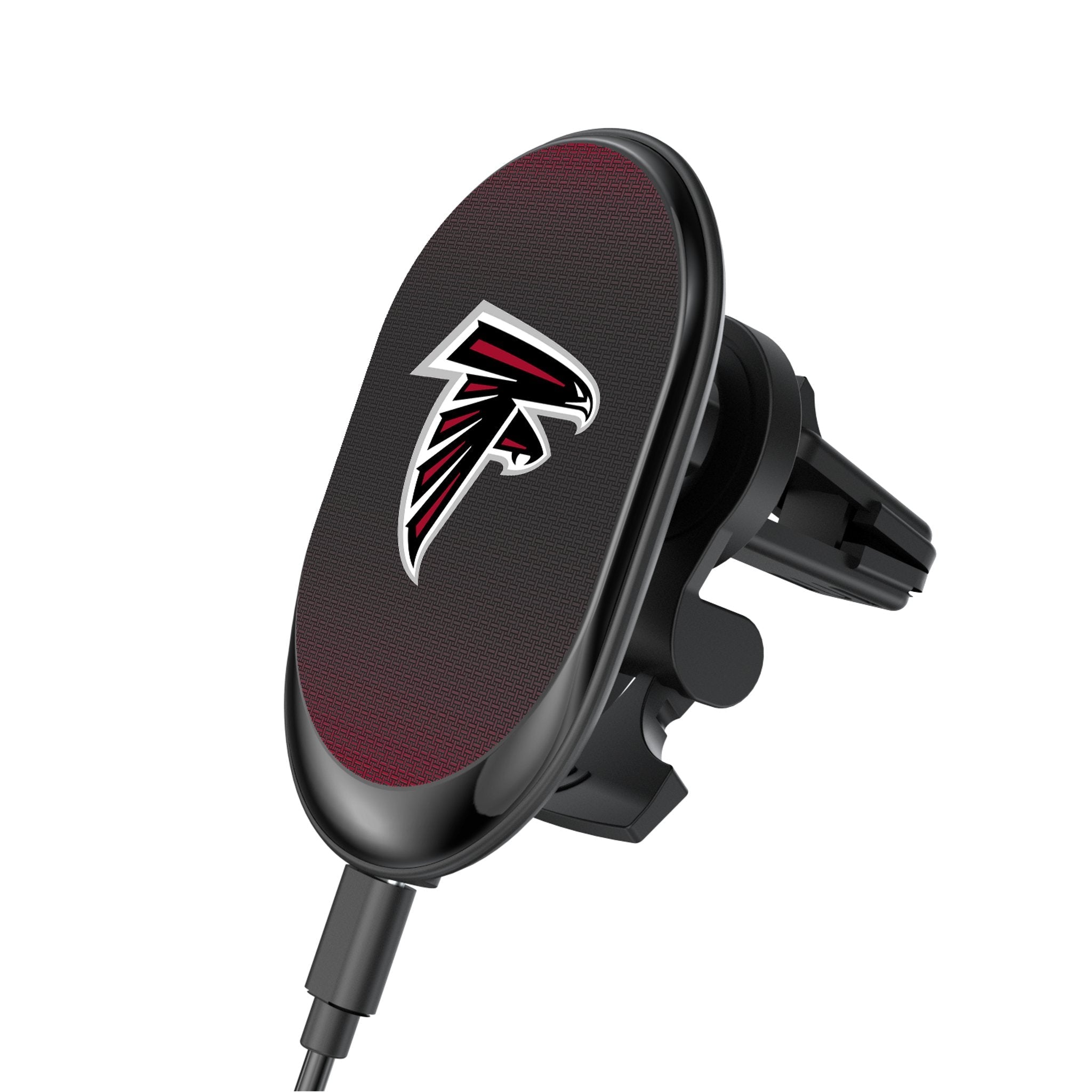 Atlanta Falcons Linen Wireless Mag Car Charger - Sports Gifts, Sports Memorabilia, Sports Collectibles, Fan Shop